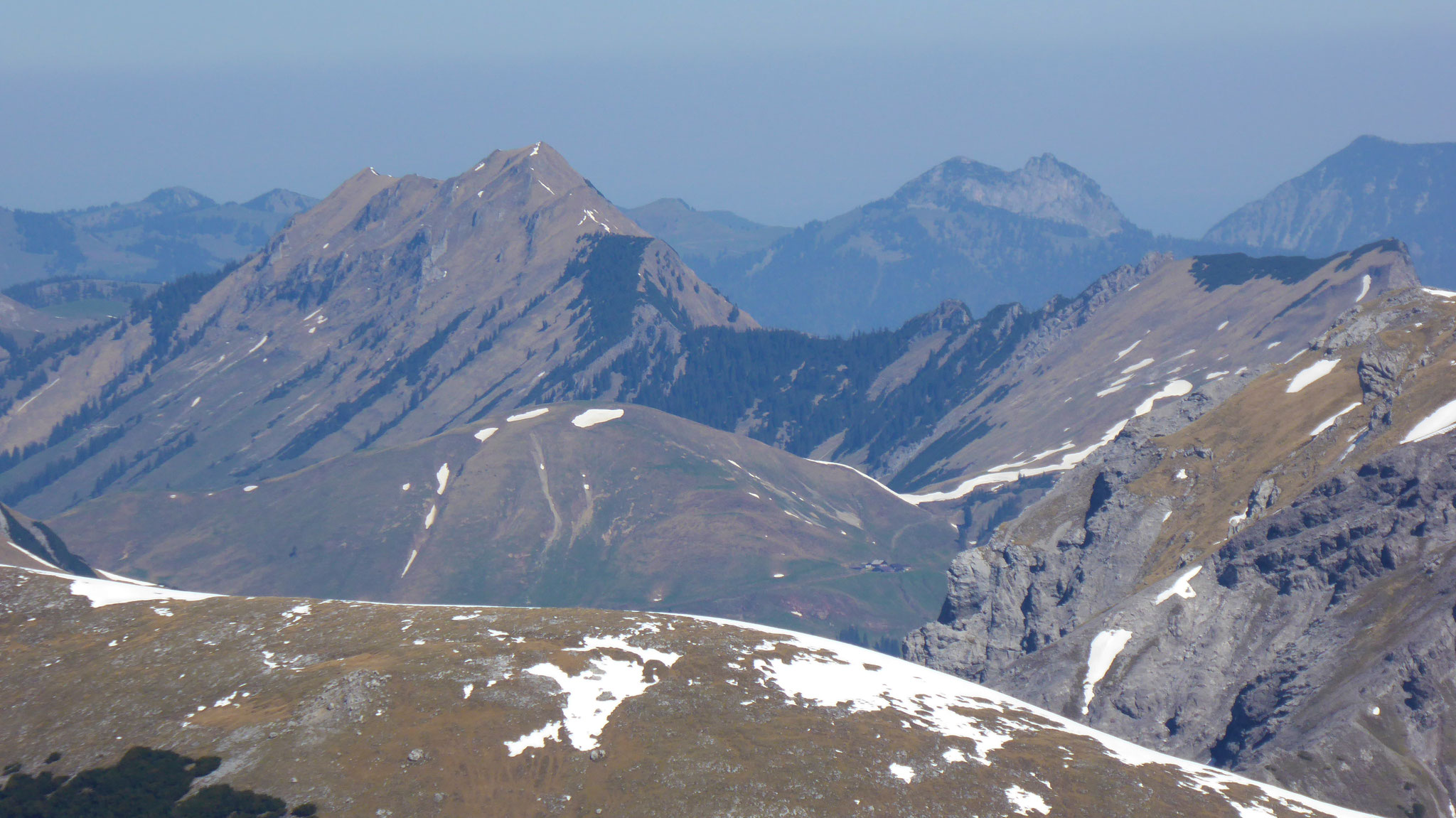 Schleimsjoch vor Schreckenspitze vor Roß- & Buchstein