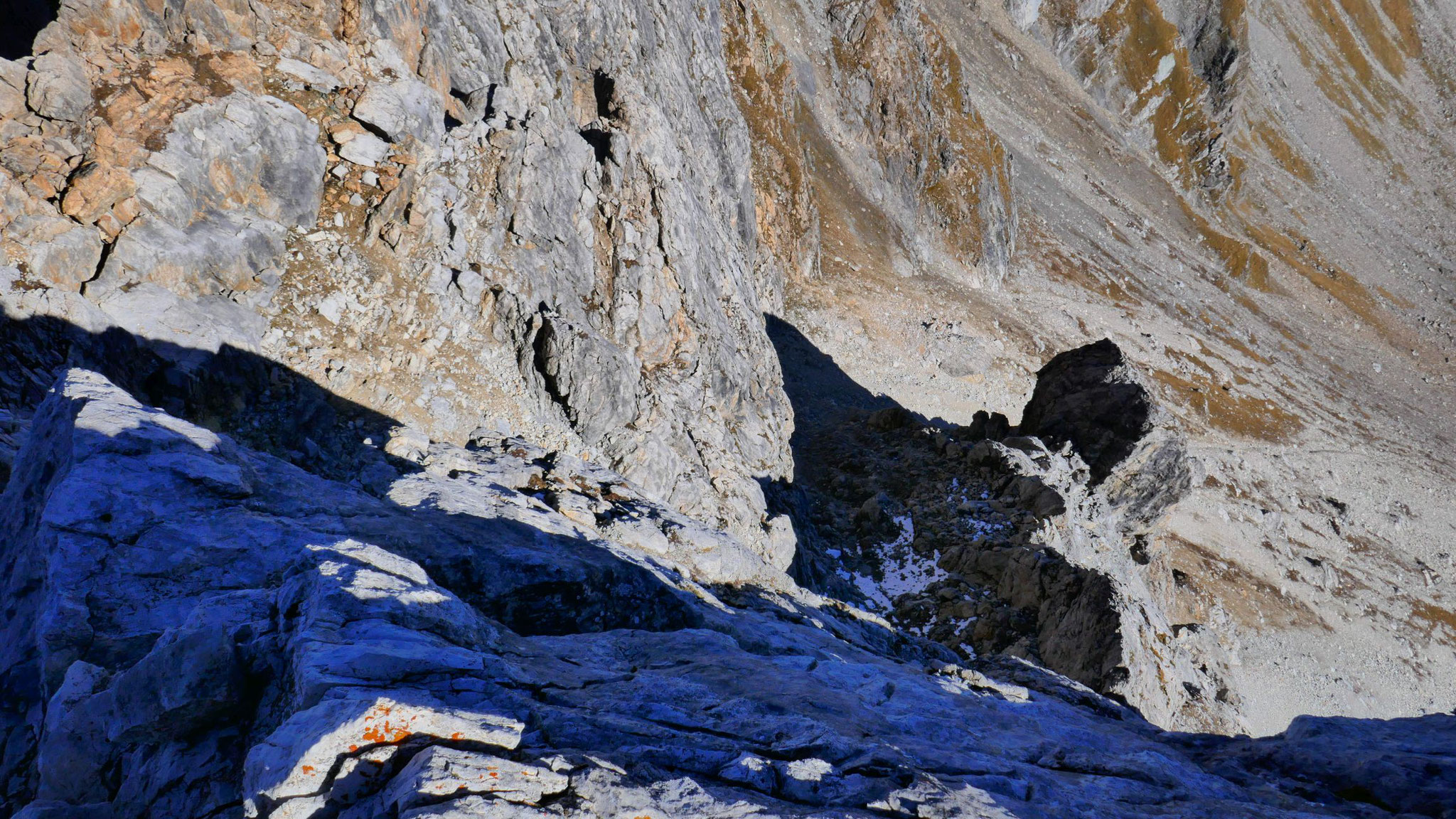 Nordost-Schlucht, angeblich nicht mehr als II/III