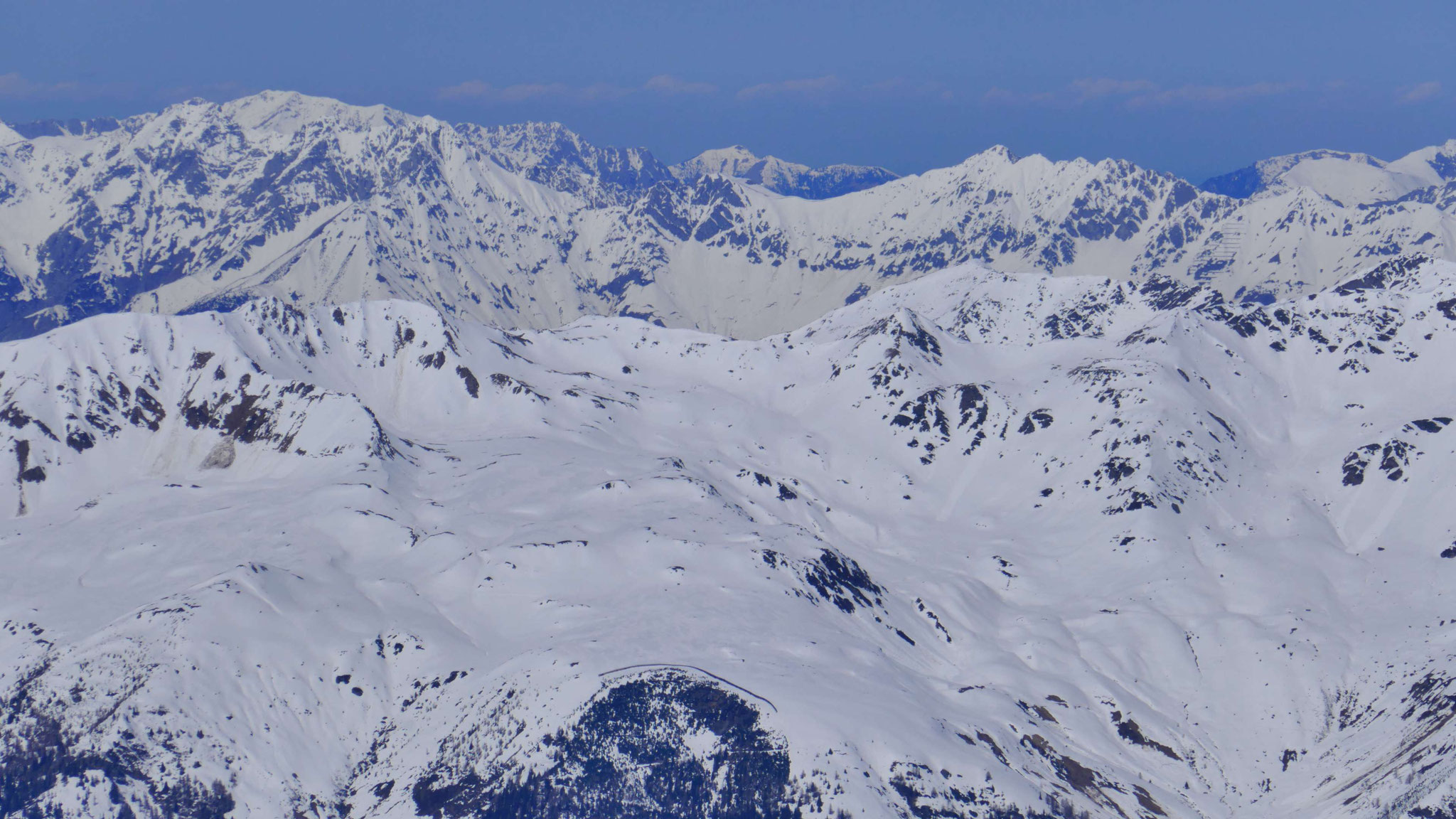 Pfoner Kreuzjöchl und Seeblesspitze, dahinter Nordkette