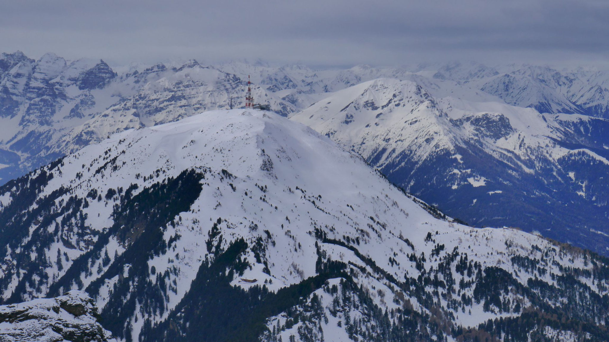 Patscherkofel vor Nockspitze und Kalkkögel