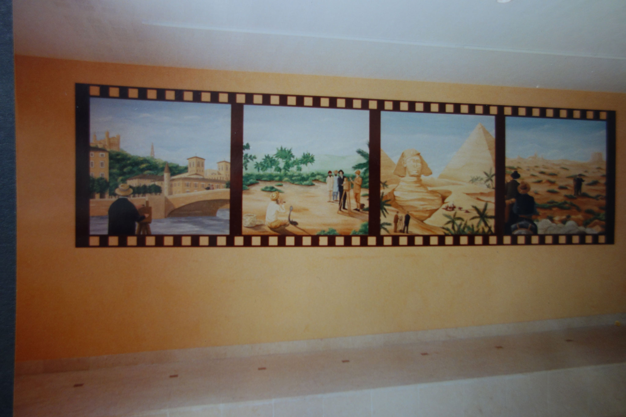 Hall d'entrée sur le thème des frères Lumières