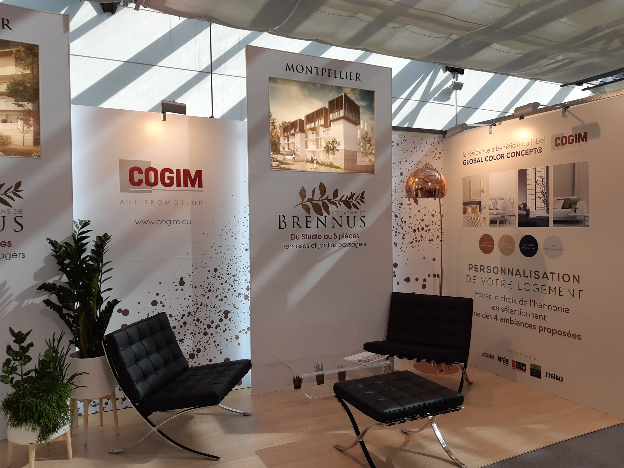 Stand COGIM au salon de l'immobilier à Montpellier