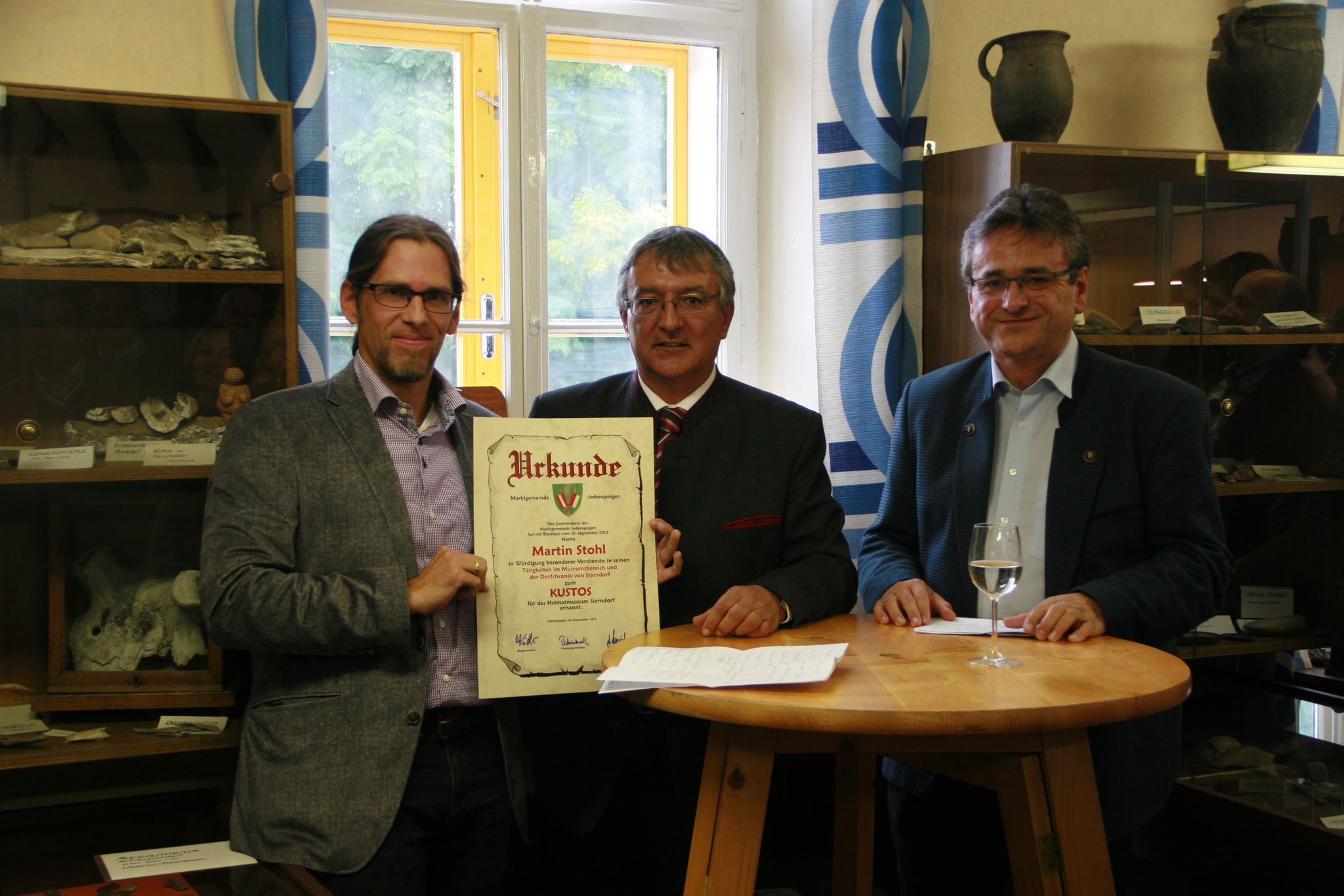 Martin Stohl, MEd, BEd, Mayor Ing.Reinhard Kridlo, Mayor Ing.Alfred Kridlo 