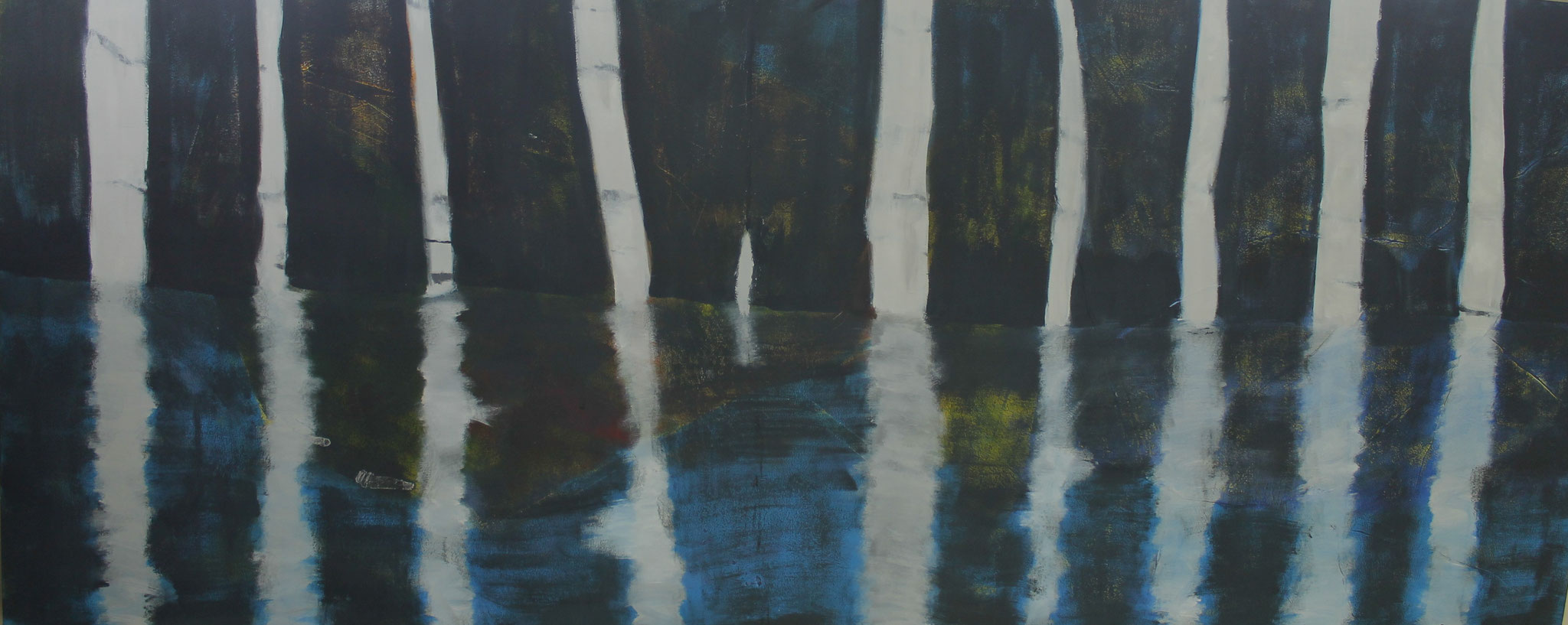 176, ohne Titel, Acryl auf Leinwand, 230x100cm, 2023, 1.500€