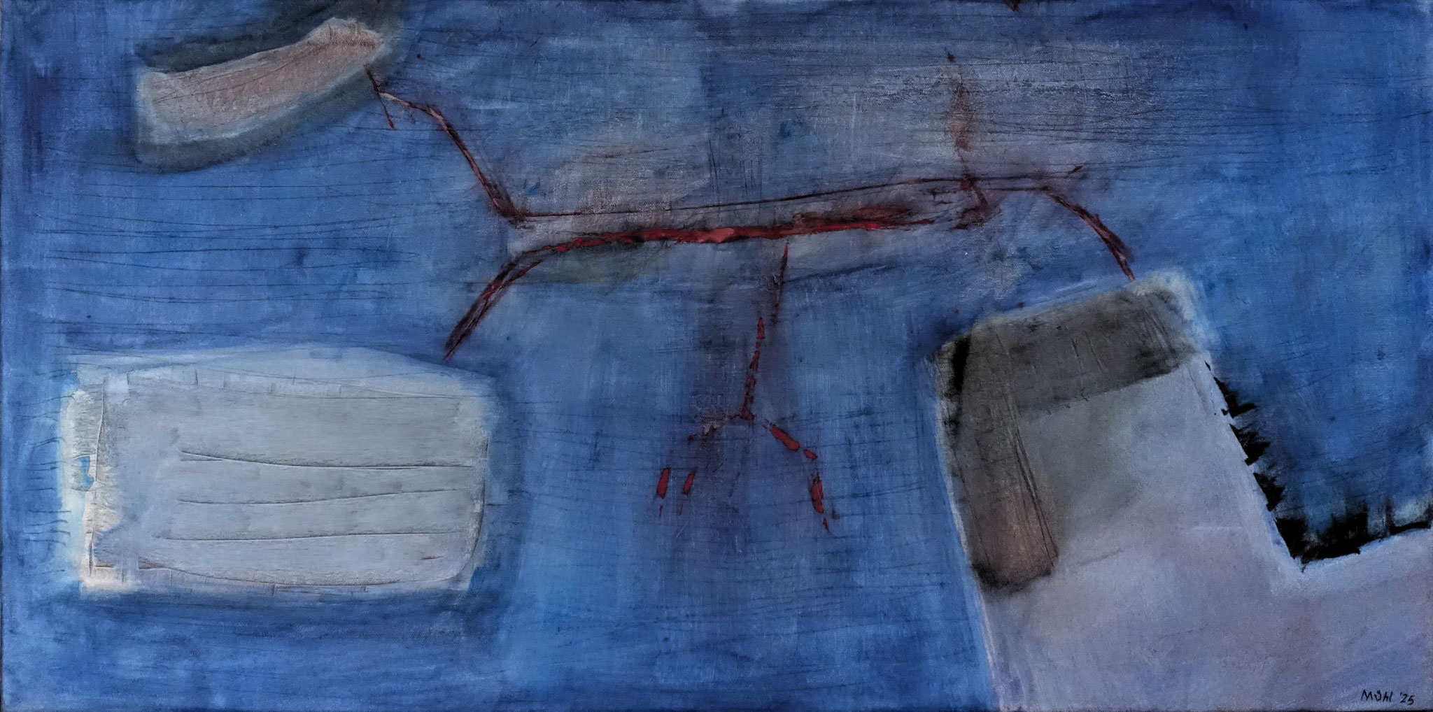 Acryl auf Leinwand, 100x50cm, 2025, 600.- €