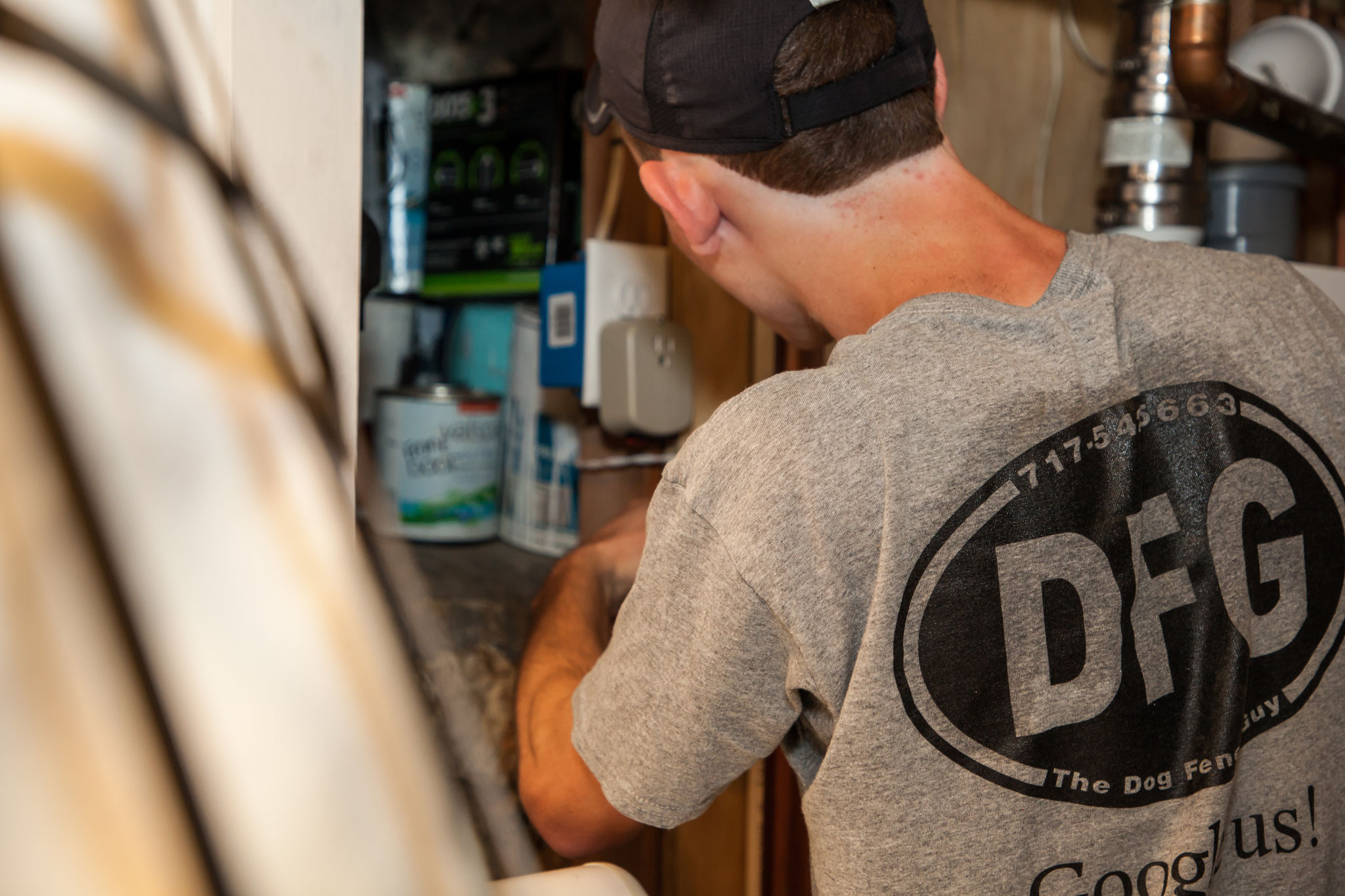 Photo Gallery Dog Fence Guy installs invisible type dog and pet fence