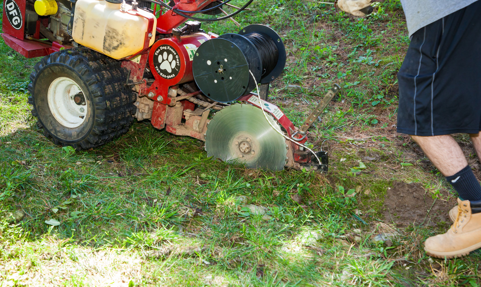 Photo Gallery Dog Fence Guy installs invisible type dog and pet fence