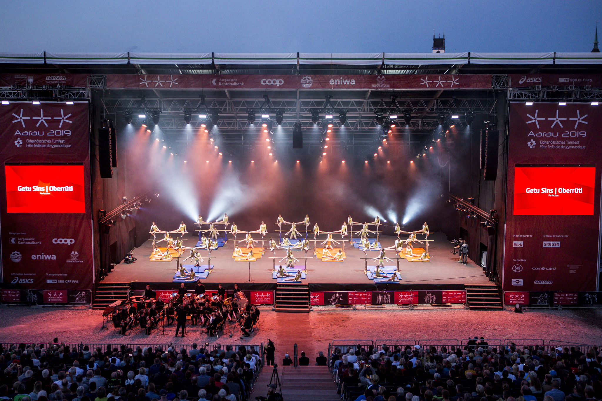 2019: Eröffnungsfeier Eidg. Turnfest in Aarau mit GeTu Sins-Oberrüti