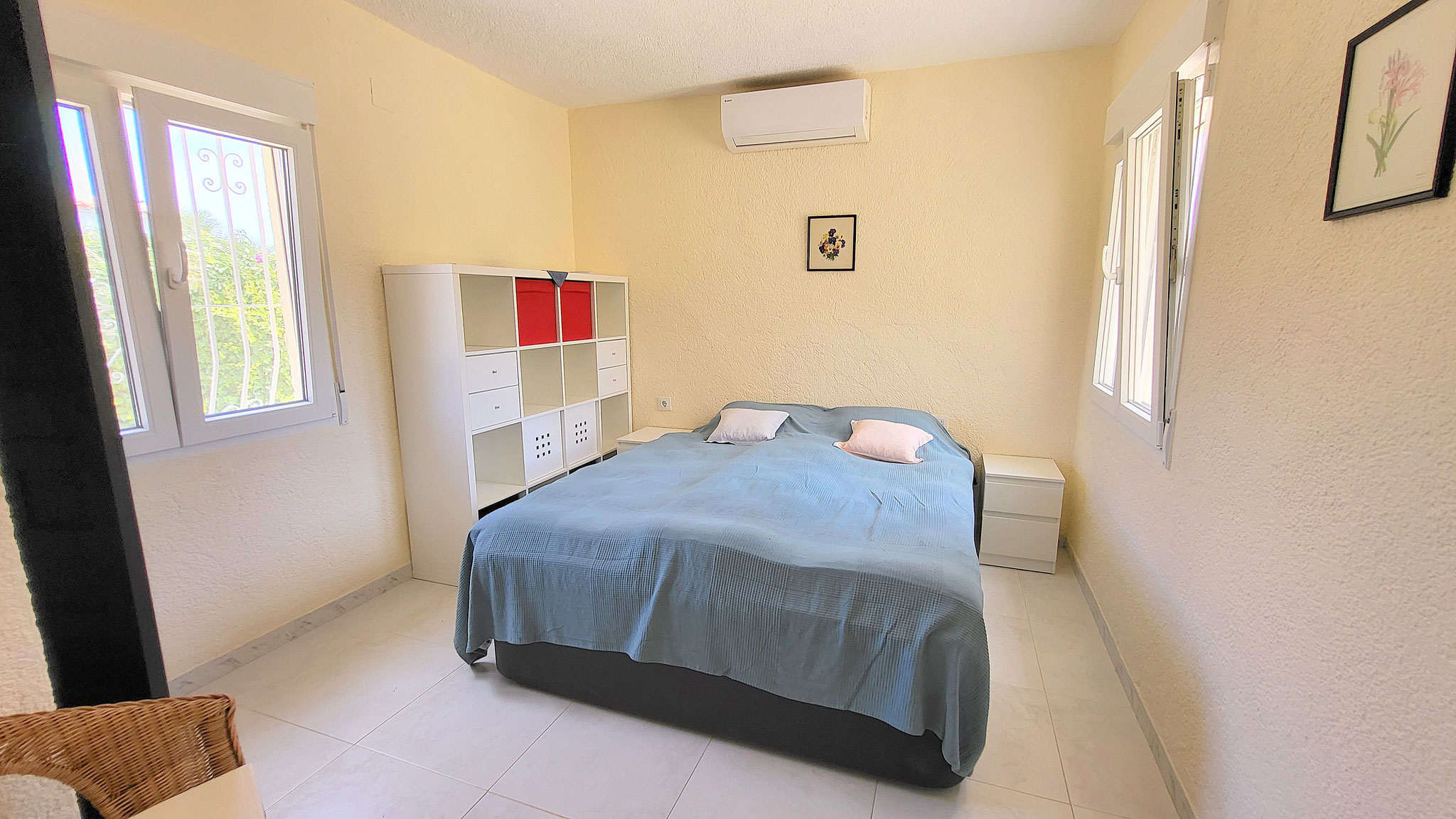 Schlafzimmer mit Klimaanlage