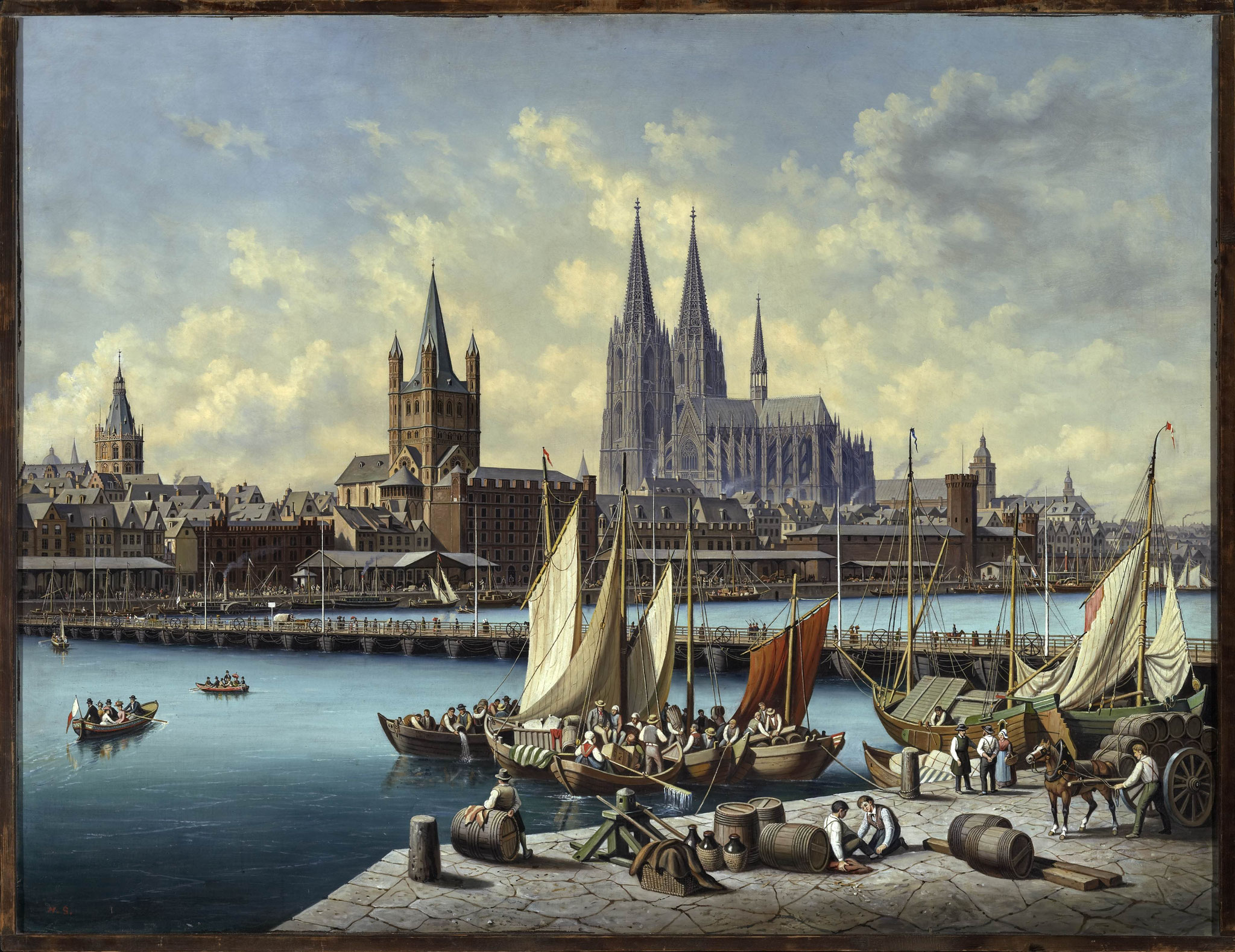 Hubert Sattler (1817–1904), Kosmorama: Köln am Rhein, 1890–1900, Öl auf Leinwand © Salzburg Museum