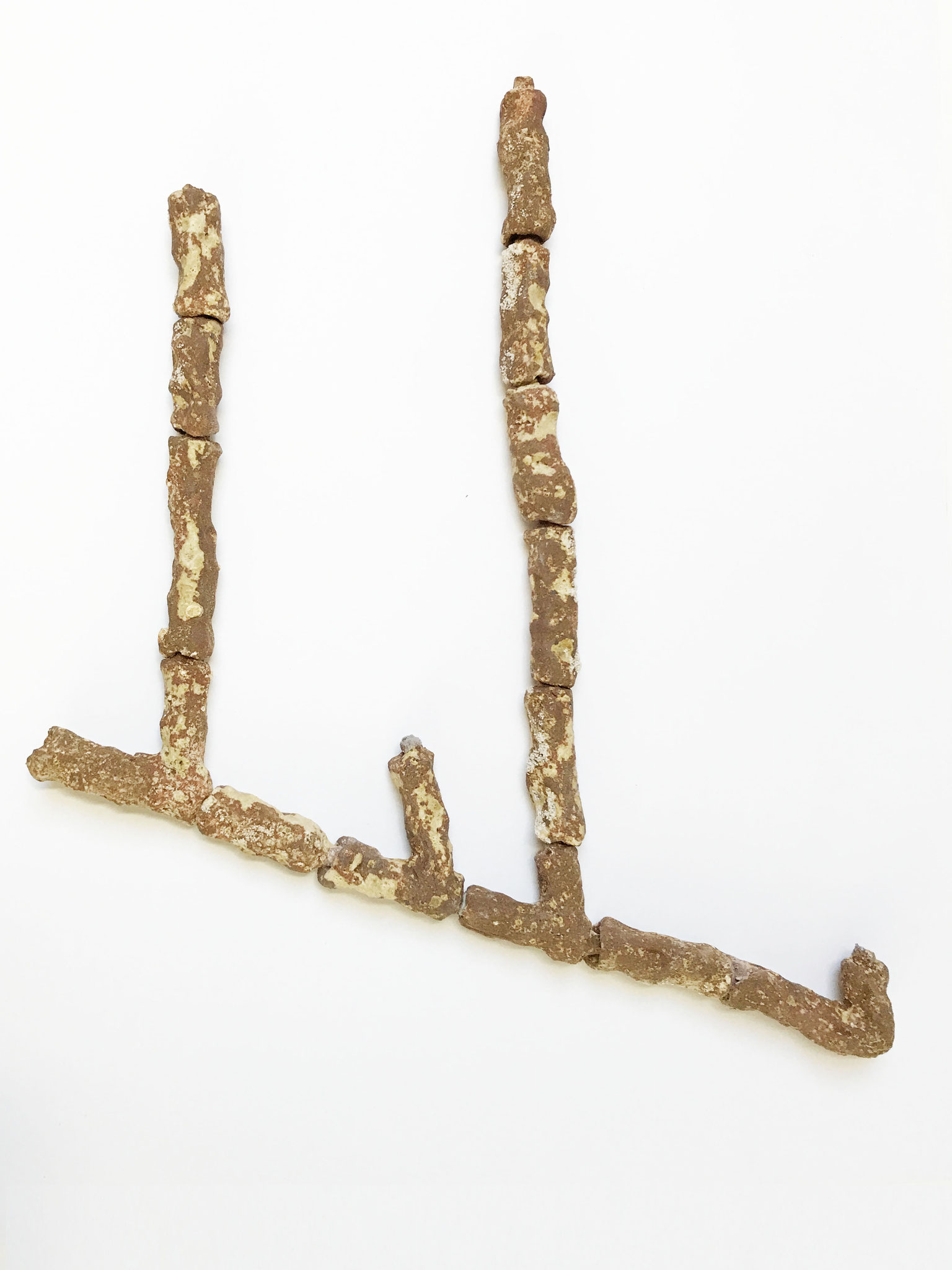 Structure, 43X40X2,5 cm, grès, cuisson oxydation