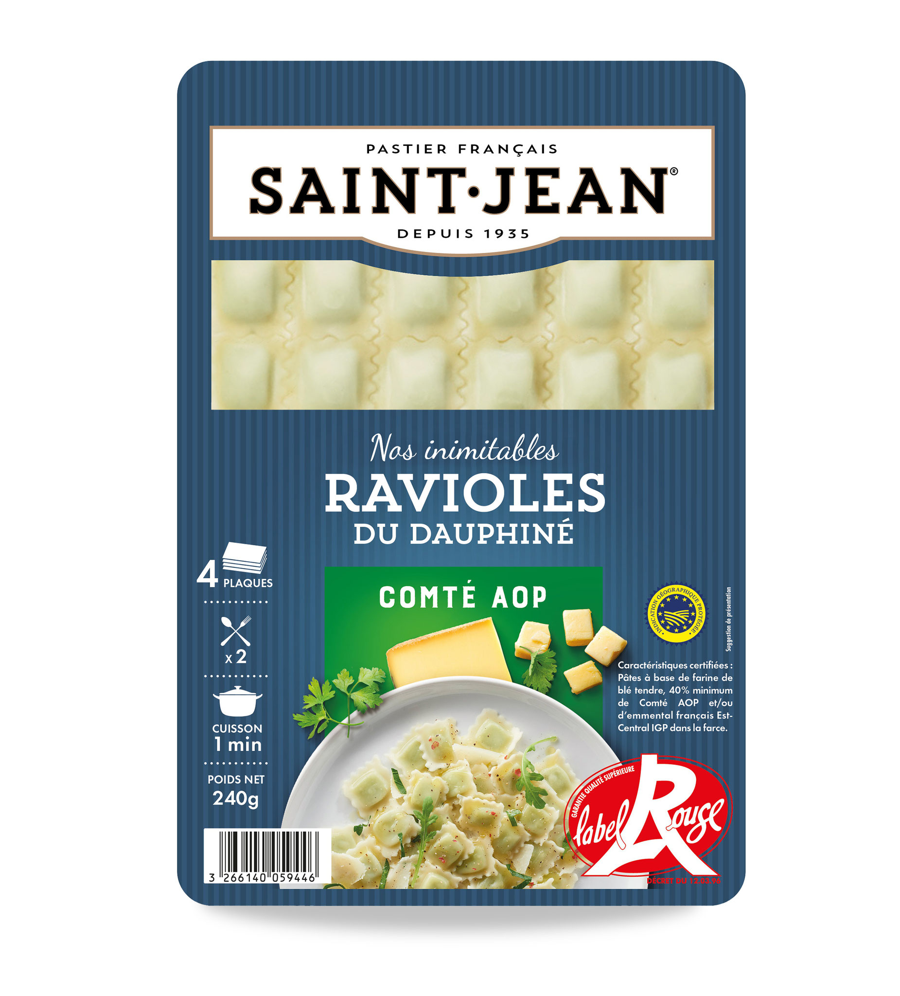IGP & Label Rouge - La vraie "Raviole", la seule, l’unique, est la raviole du Dauphiné, spécialité de la région de Romans et du Royans, en Drôme. Réalisées avec une pâte ultra fine, un peu transparente, qui cuit en 1 mn seulement.