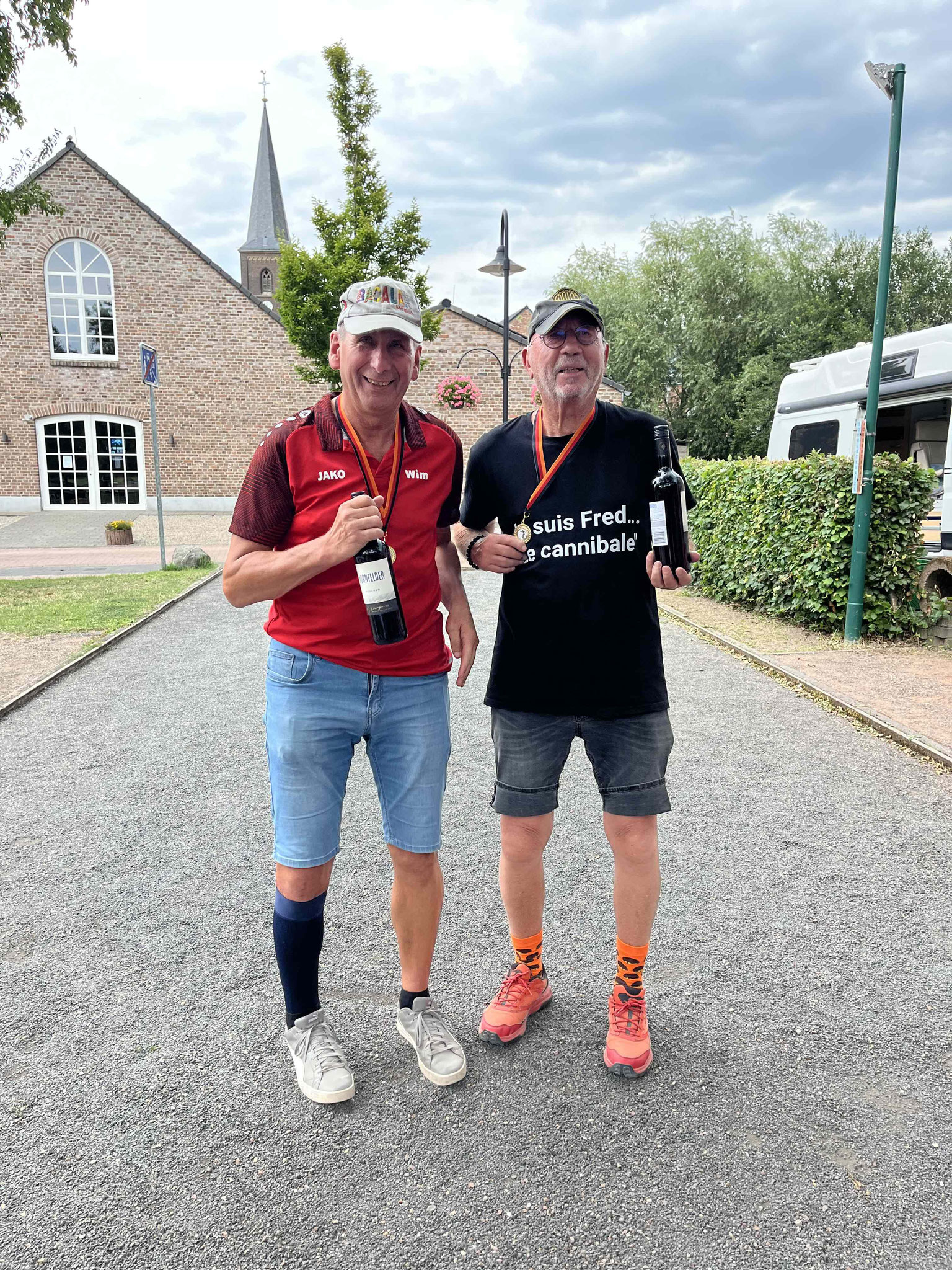 Vereinsmeister Doublette: Wim + Fred