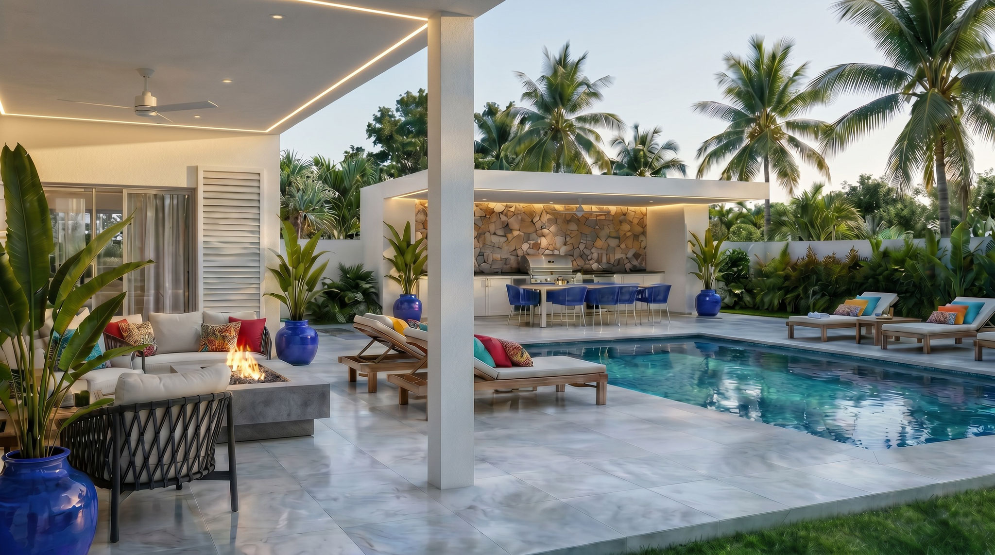 Nouveau programme exclusif Jinvesty de villa de luxe île Maurice LAELIA PDS trou au biches pied dans l'eau