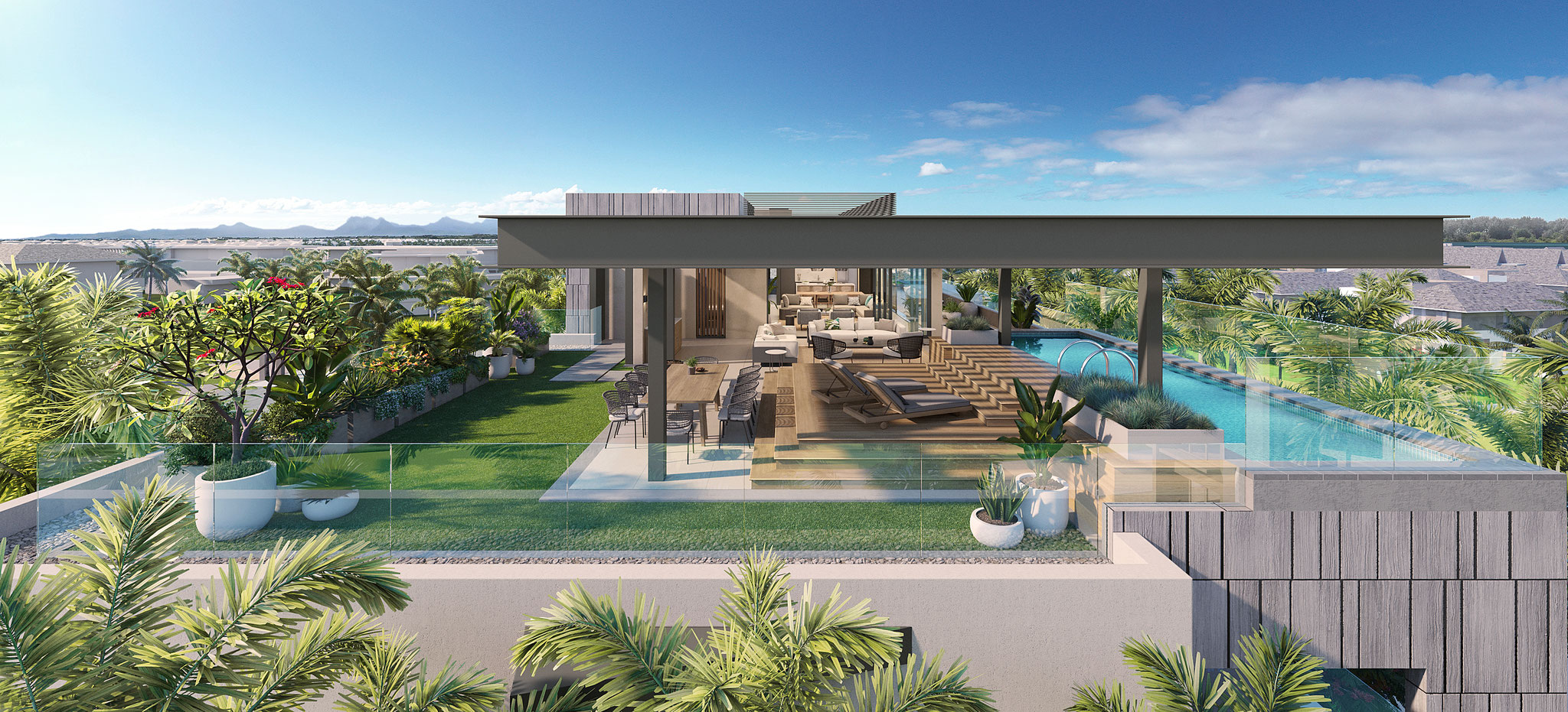 LA RESERVE PDS IRS SMART CITY appartements penthouses et villas de luxe MONT CHOISY GOLF île Maurice
