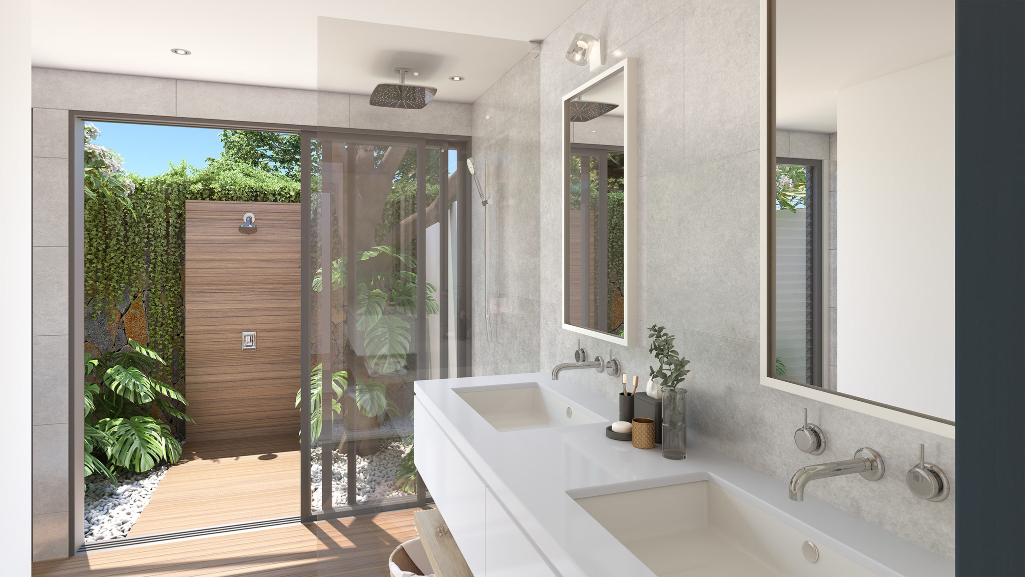 nouveau programme de villas contemporaines et de luxe à l'île Maurice : Les VUES du REMPART TAMARIN