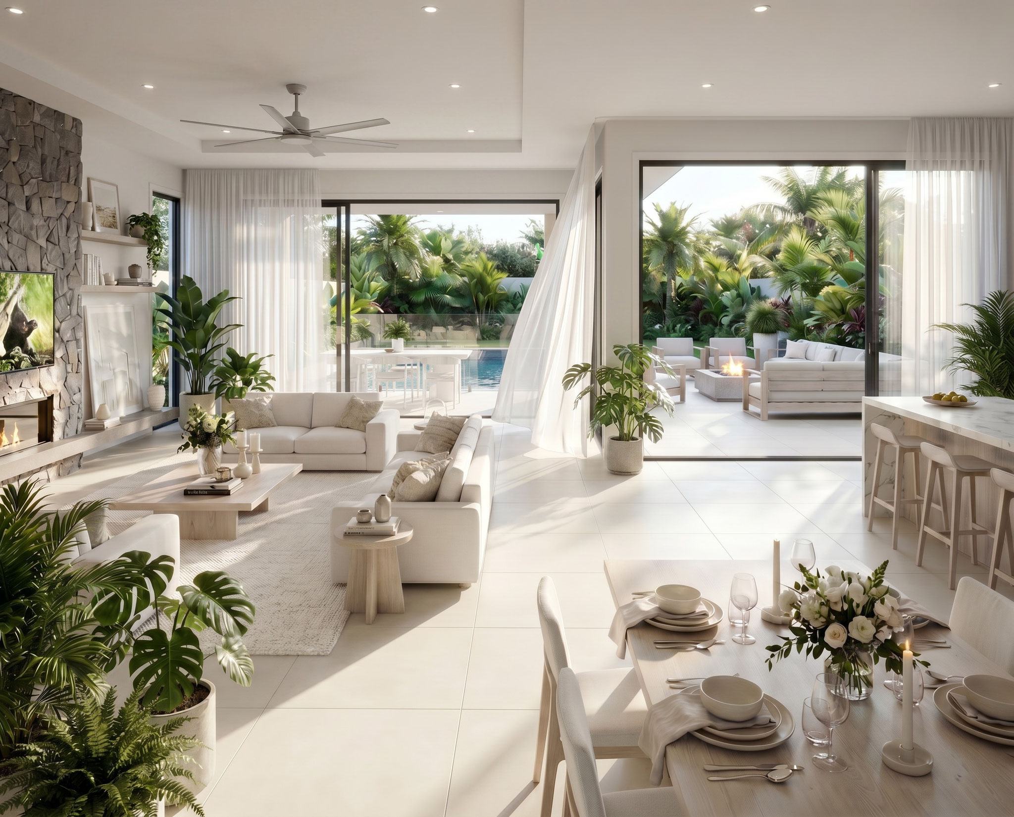 Nouveau programme exclusif Jinvesty de villa de luxe île Maurice LAELIA PDS trou au biches pied dans l'eau