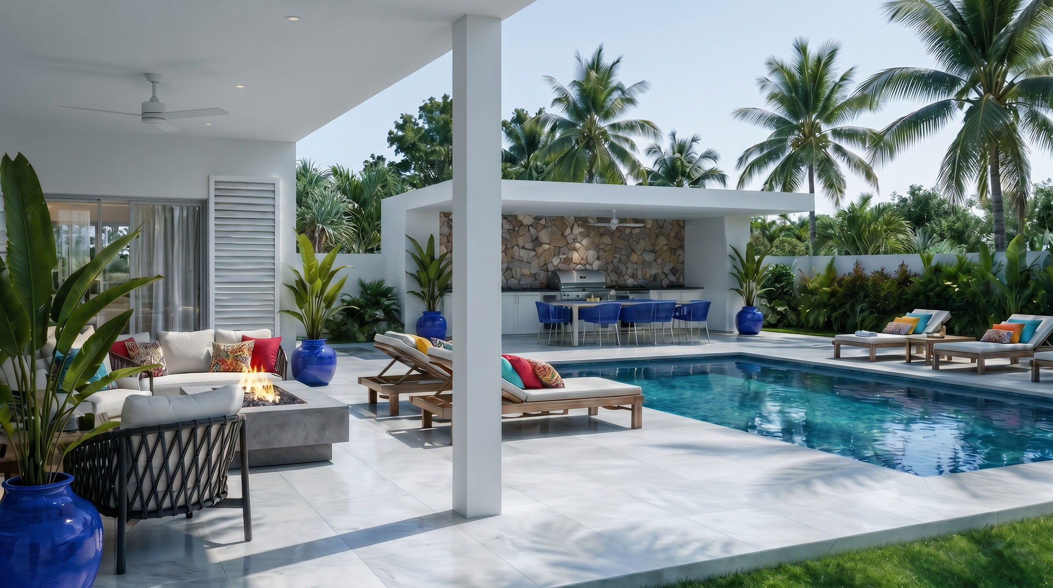 Nouveau programme exclusif Jinvesty de villa de luxe île Maurice LAELIA PDS trou au biches pied dans l'eau