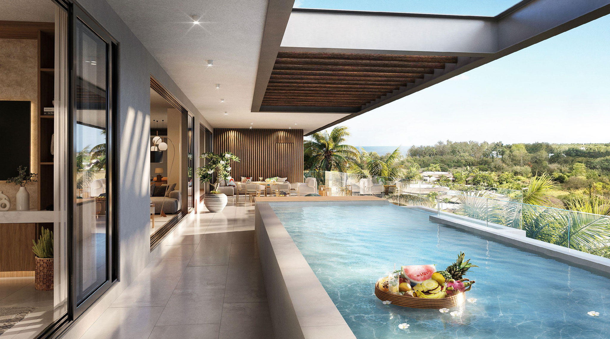 AZULINA appartements et penthouses G+2 haut de gamme vue mer à pointe aux biches nord île Maurice