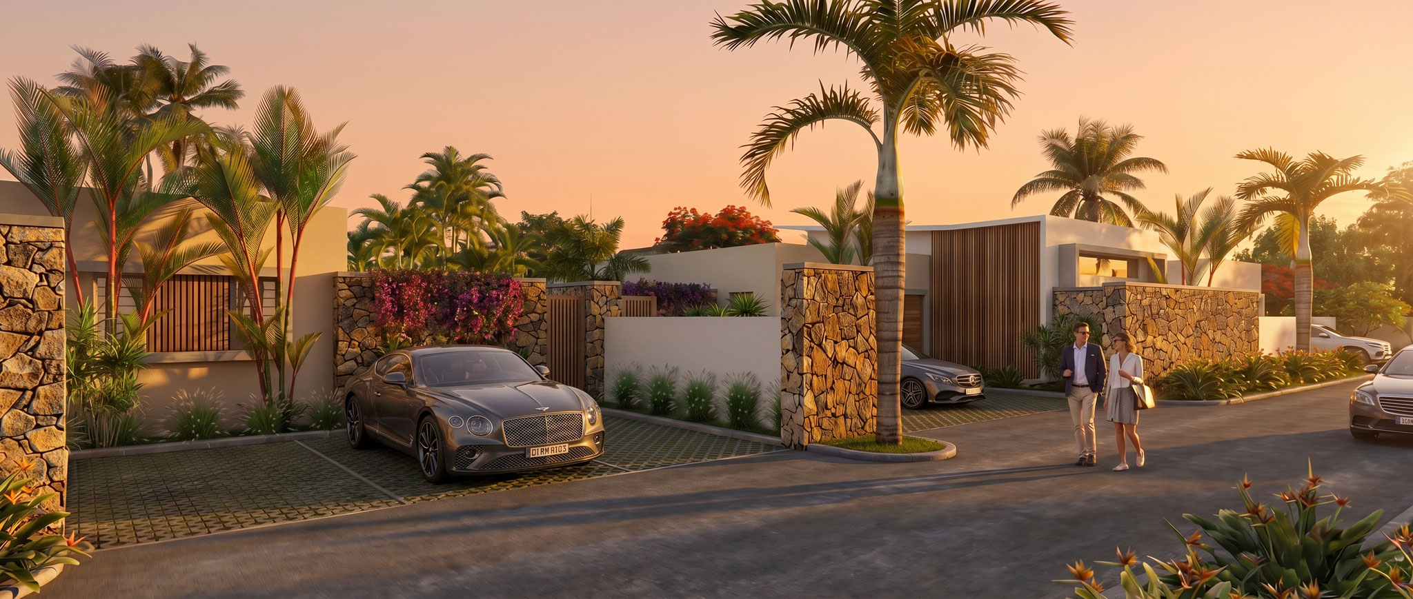 Nouveau programme exclusif Jinvesty de villa de luxe île Maurice LAELIA PDS trou au biches pied dans l'eau