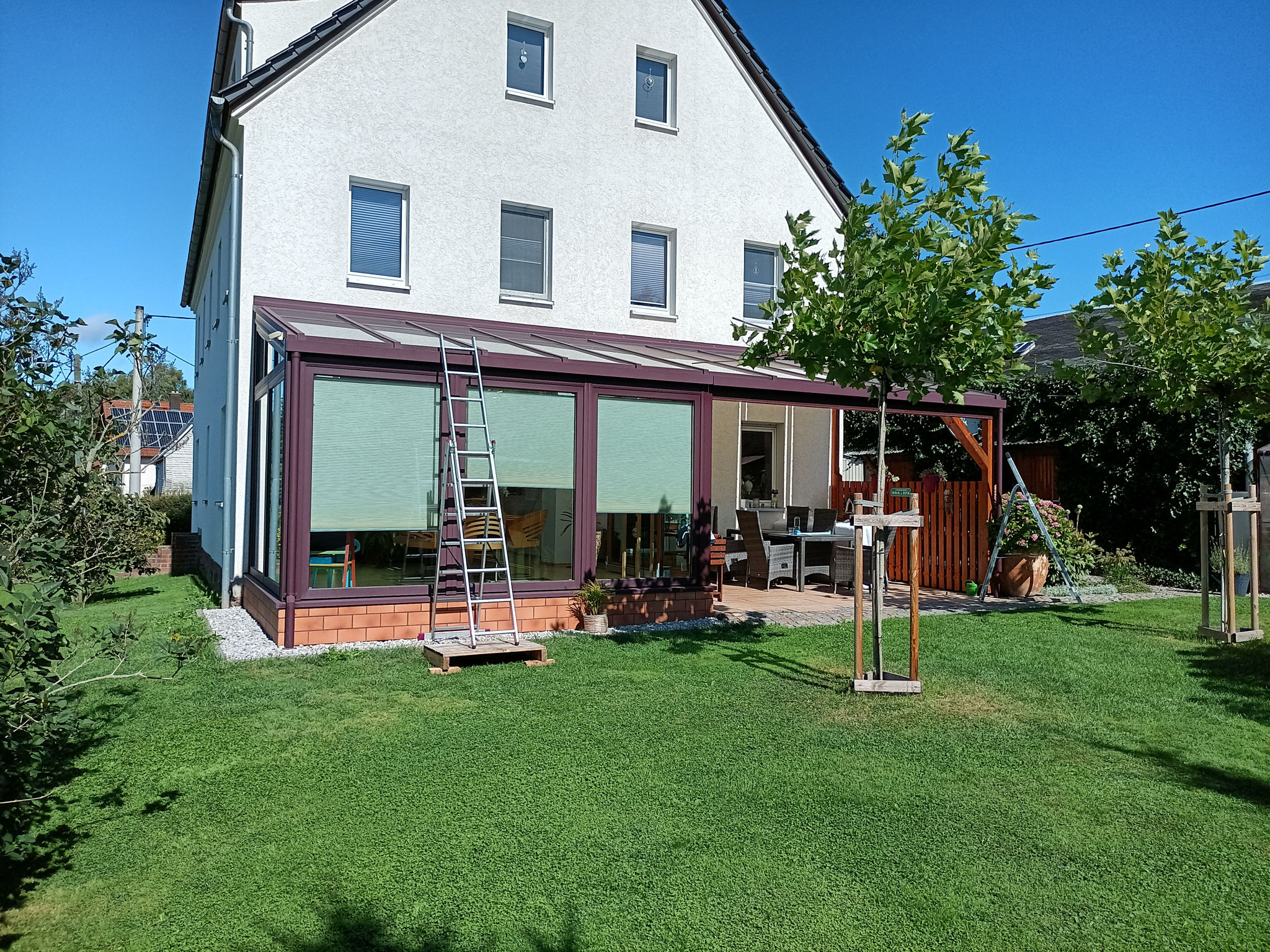Wintergarten, Bestand mit Glasdach