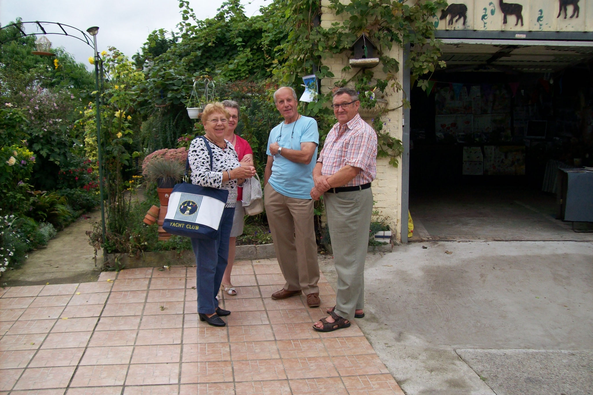 visite du jardin de Gérard