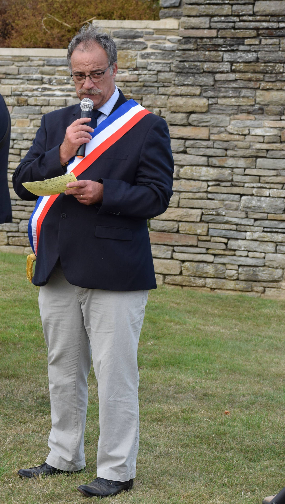 Le discours de Monsieur le Maire