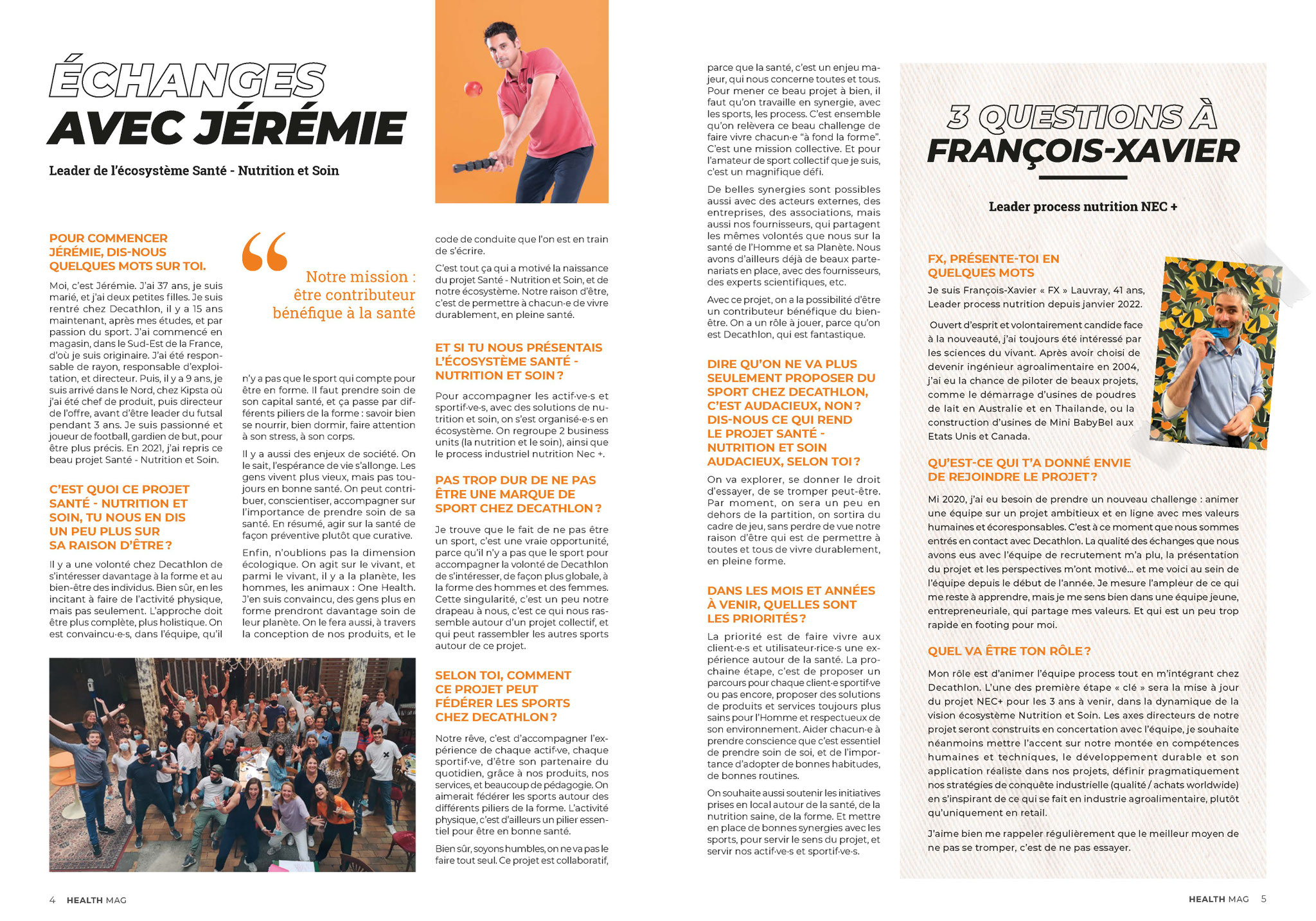 Health'Mag - Magazine interne Decathlon Nutrition & Soin 2022