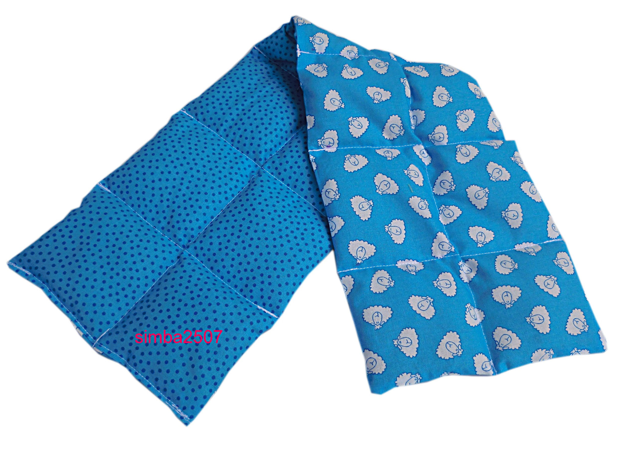 14 Kammer Westfalenstoff, Motiv Schäfchen blau