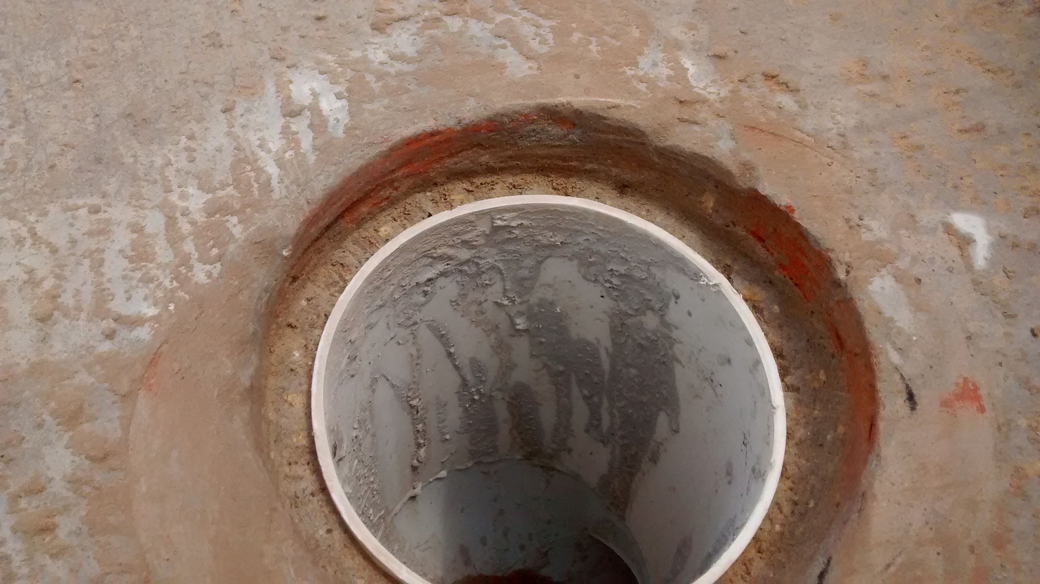 Perfilado del BAP - Corte y conformación de "caja" en perímetro de tubo PVC