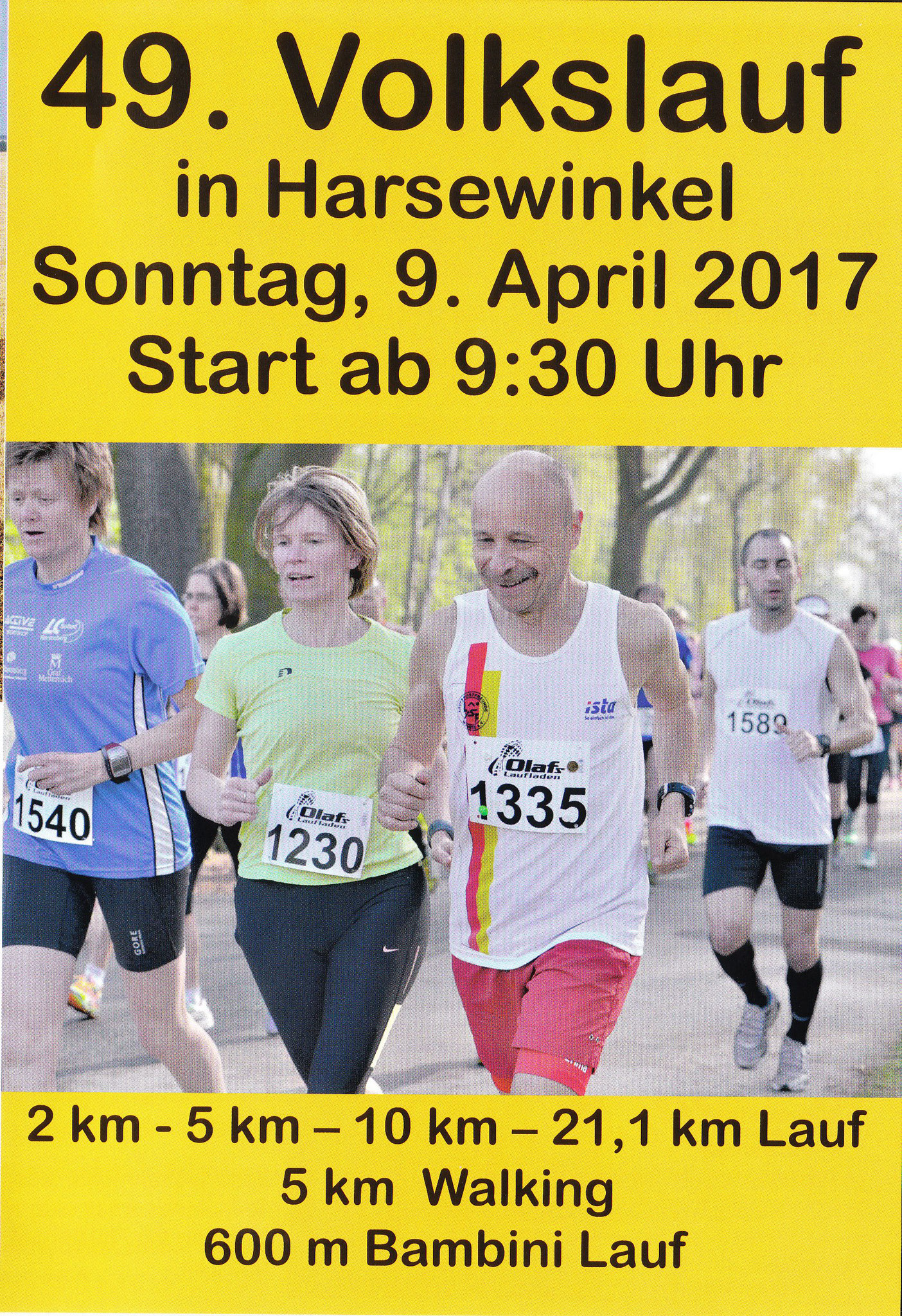 Volkslauf Harsewinkel (Halbmarathon) 2017 - Broschüre 