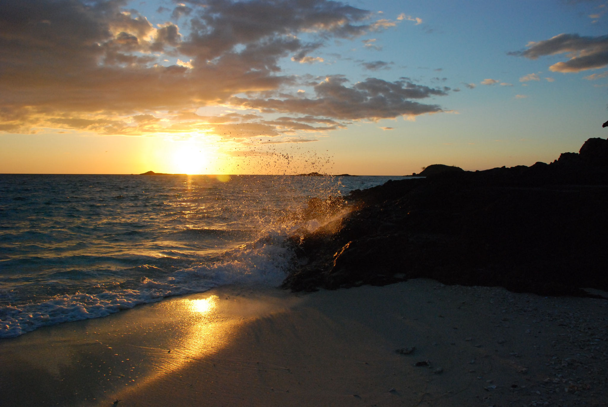 Sonnenuntergang am Strand in Tsarabanjina