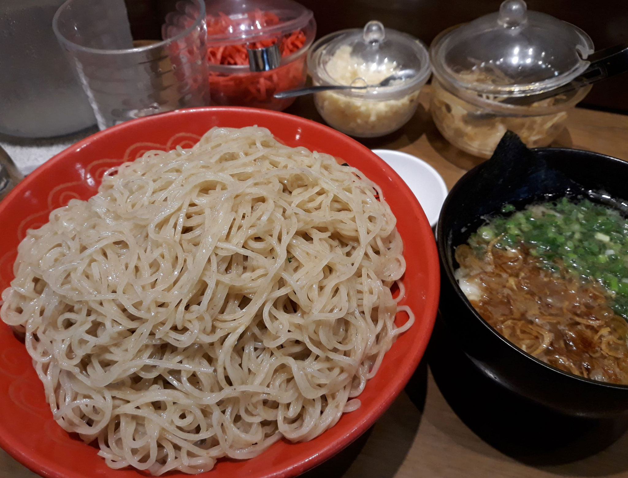 暖暮の博多魚介豚骨細つけ麺（麺1.5倍） 2020