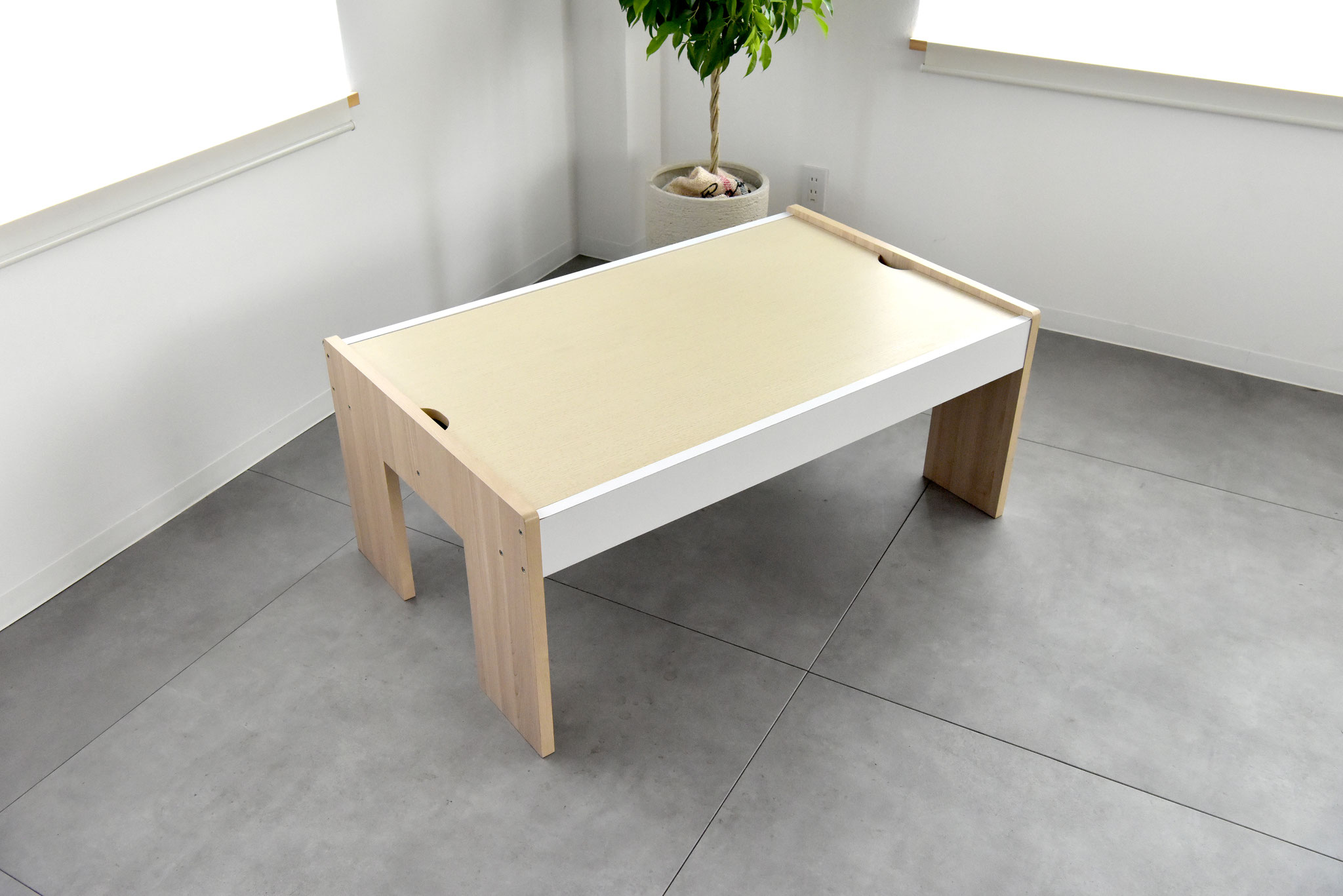 プレイテーブル（幅108cm） - 子ども用家具Kidzoo(キッズー)シリーズの