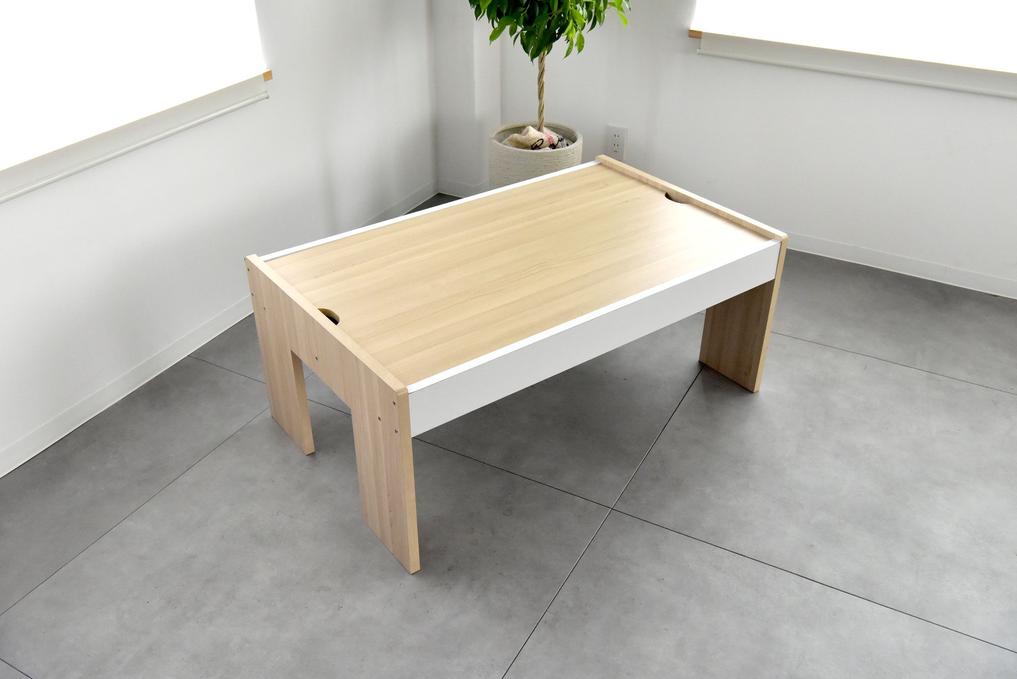 プレイテーブル（幅108cm） - 子ども用家具Kidzoo(キッズー)シリーズの