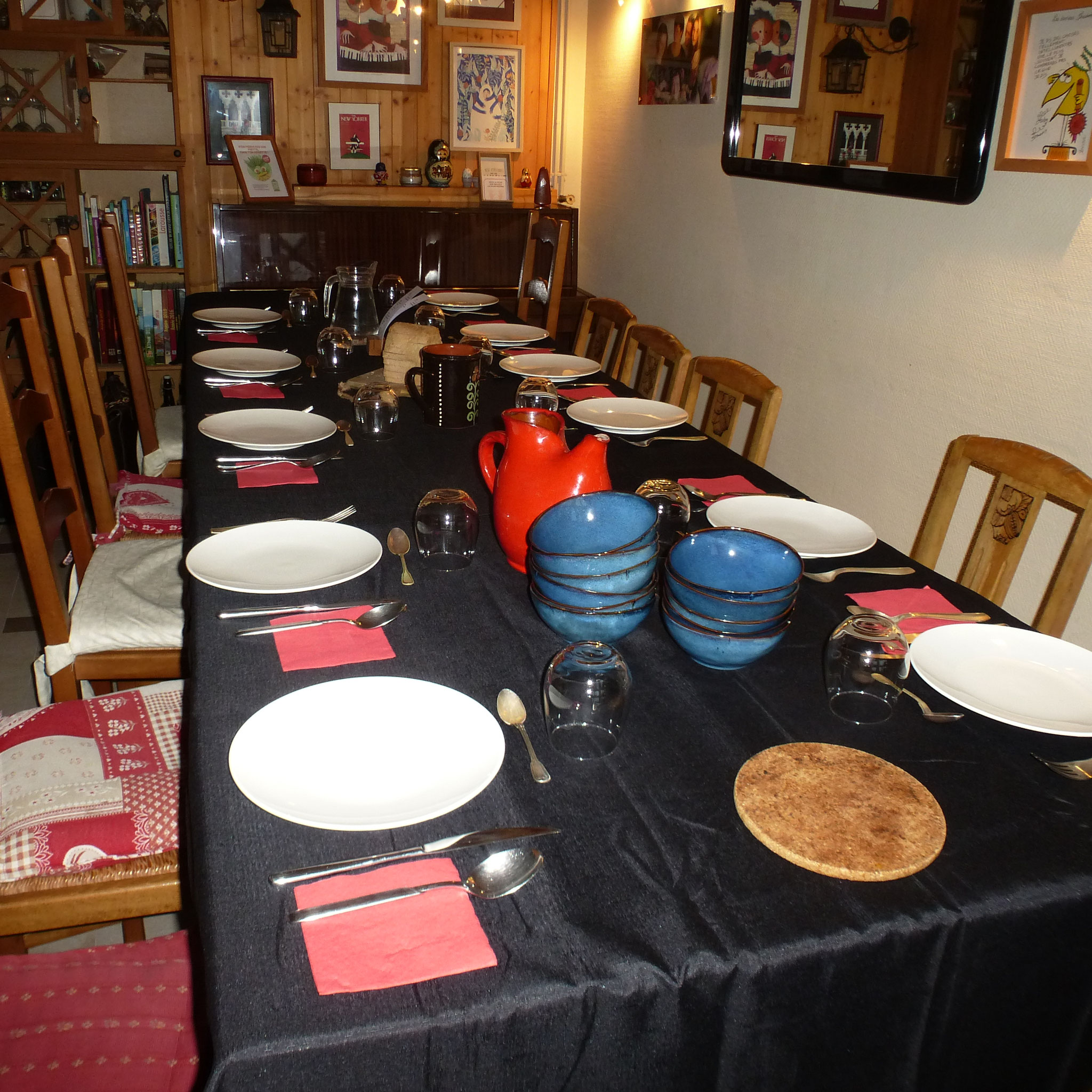 table d'hôte en hiver