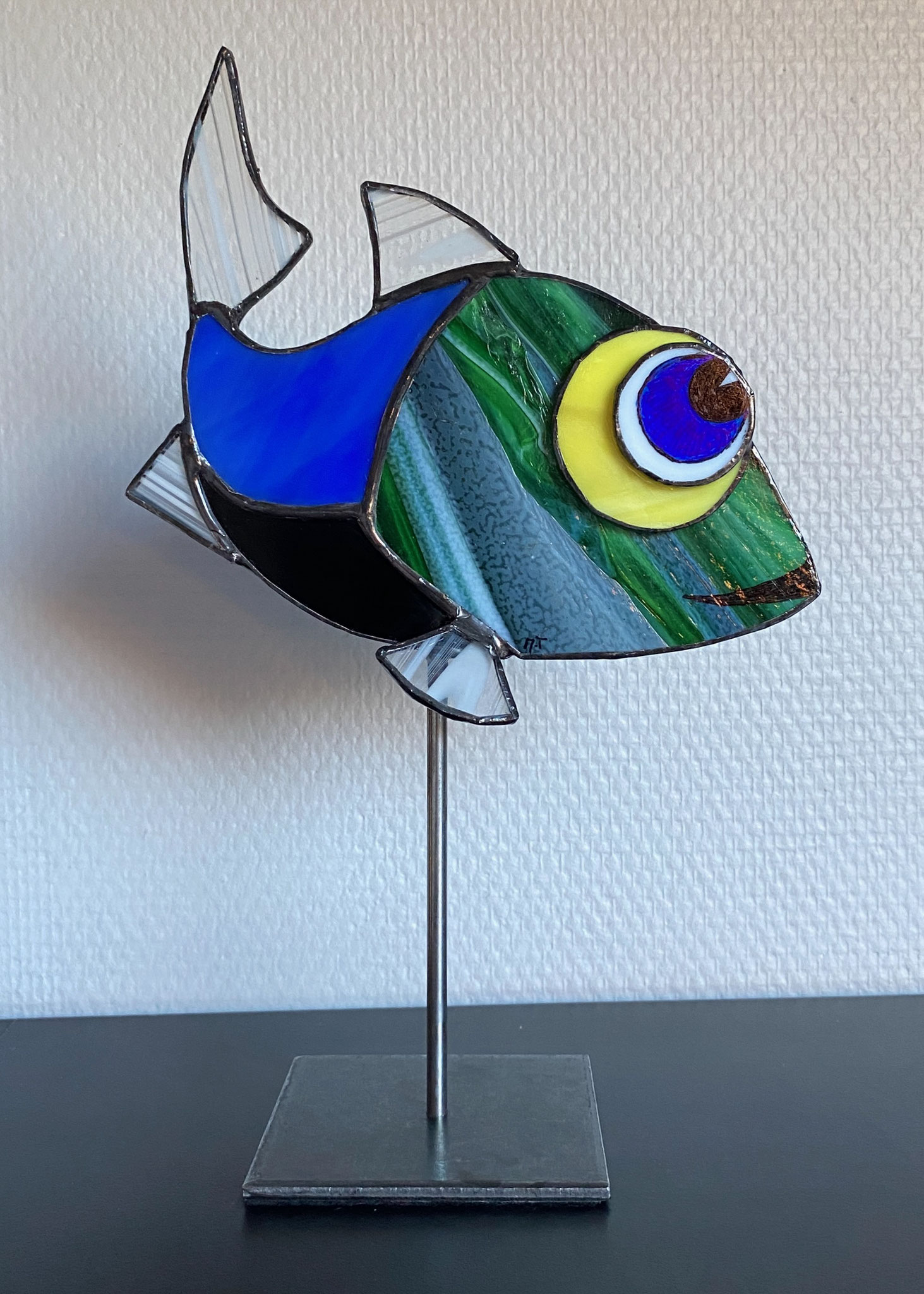 Poisson en vitrail Tiffany