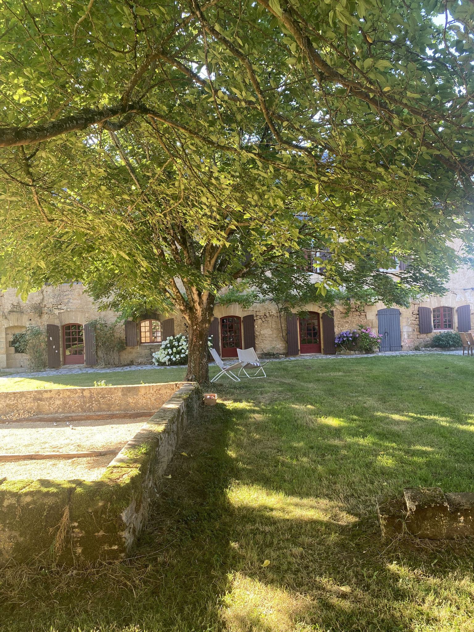 Le terrain de pétanque 