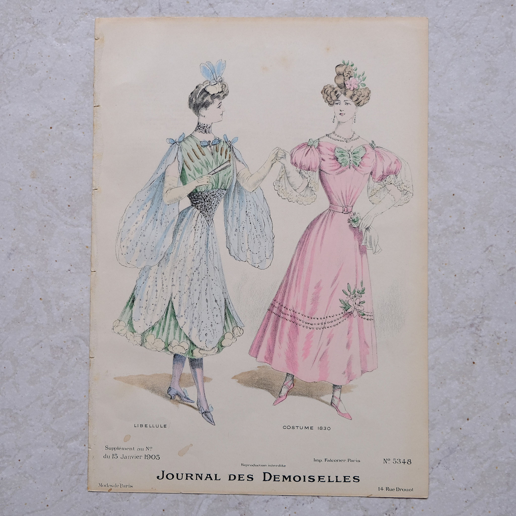 1905 Costume Print