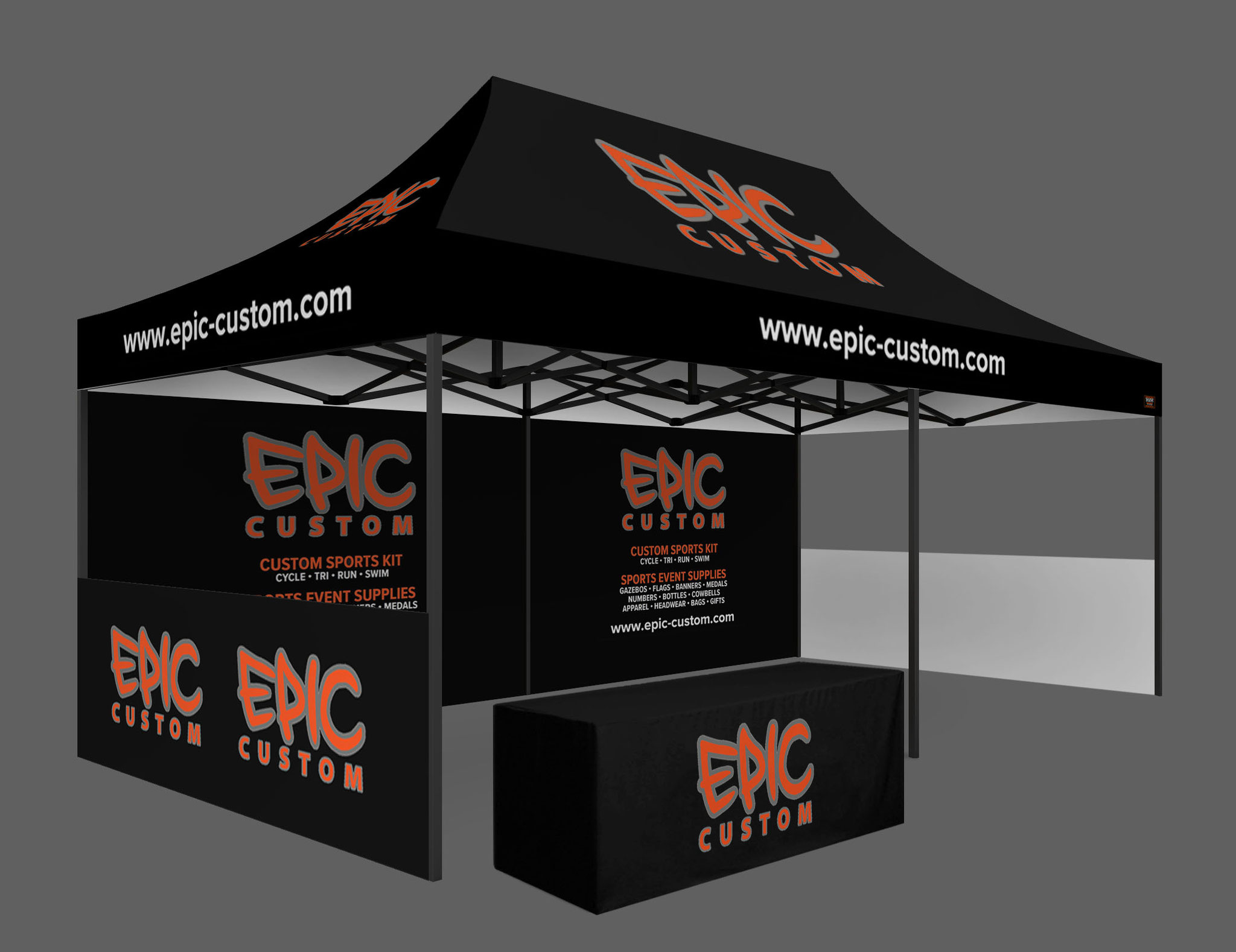 6m x 3m Trader Package Custom Printed Gazebo