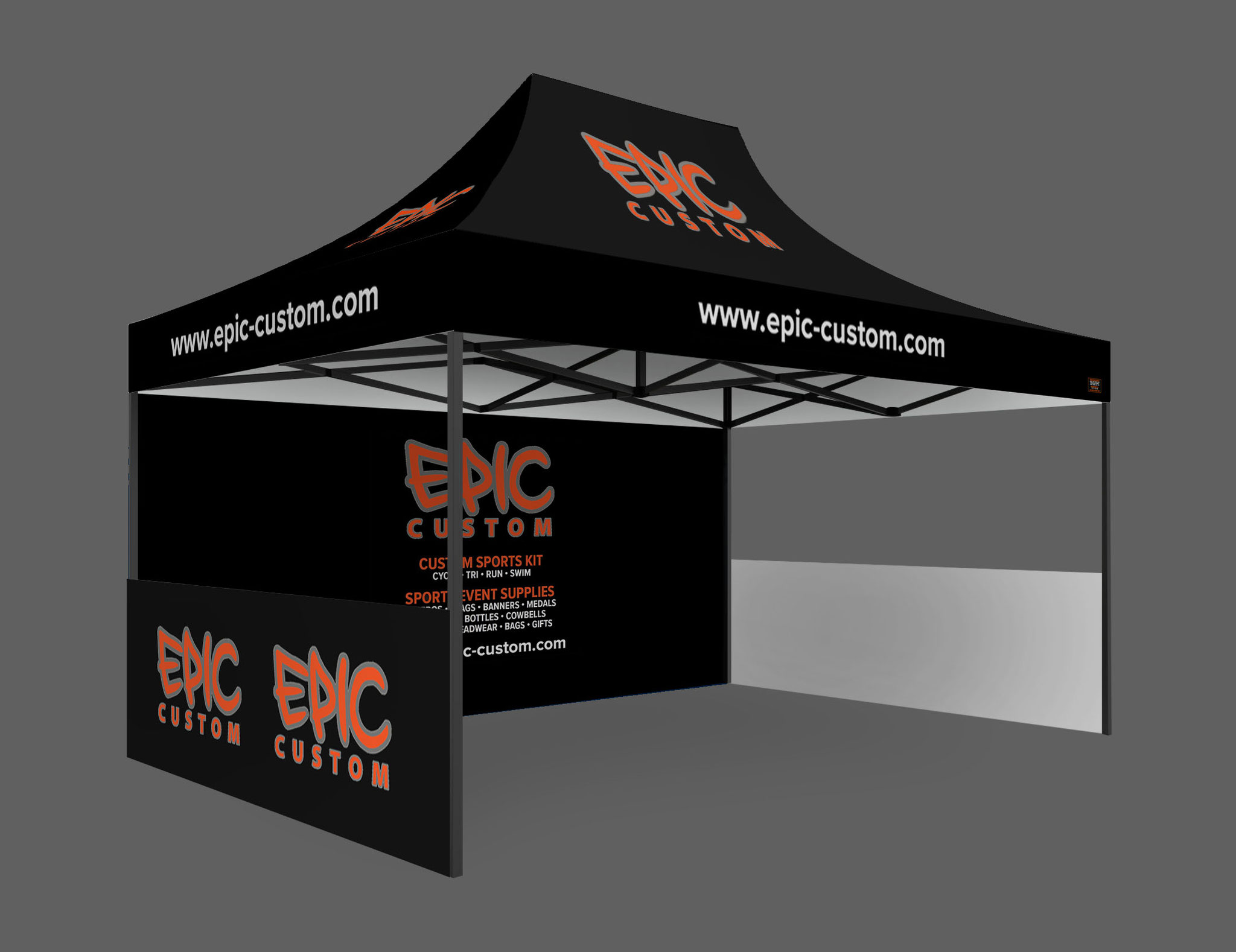 4.5m x 3m Custom Printed Sports Package Gazebos