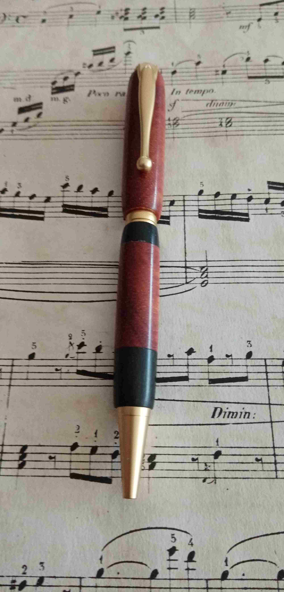 Gamme Mozart - Stylo bille Ebene Acajou - Ref 5255 - Tarif M