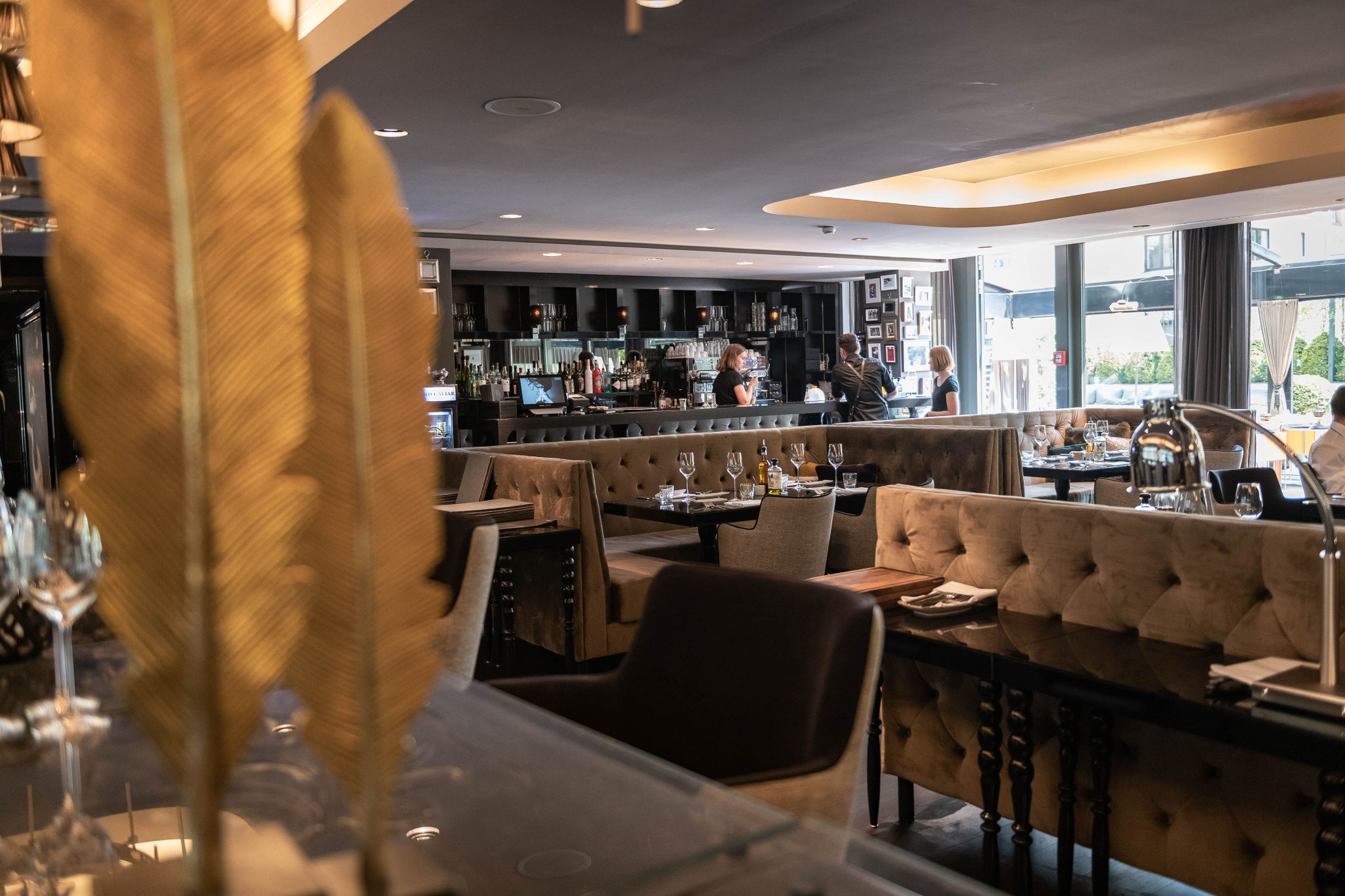 Das Restaurant Bereich im Roomers Hotel Frankfurt am Main