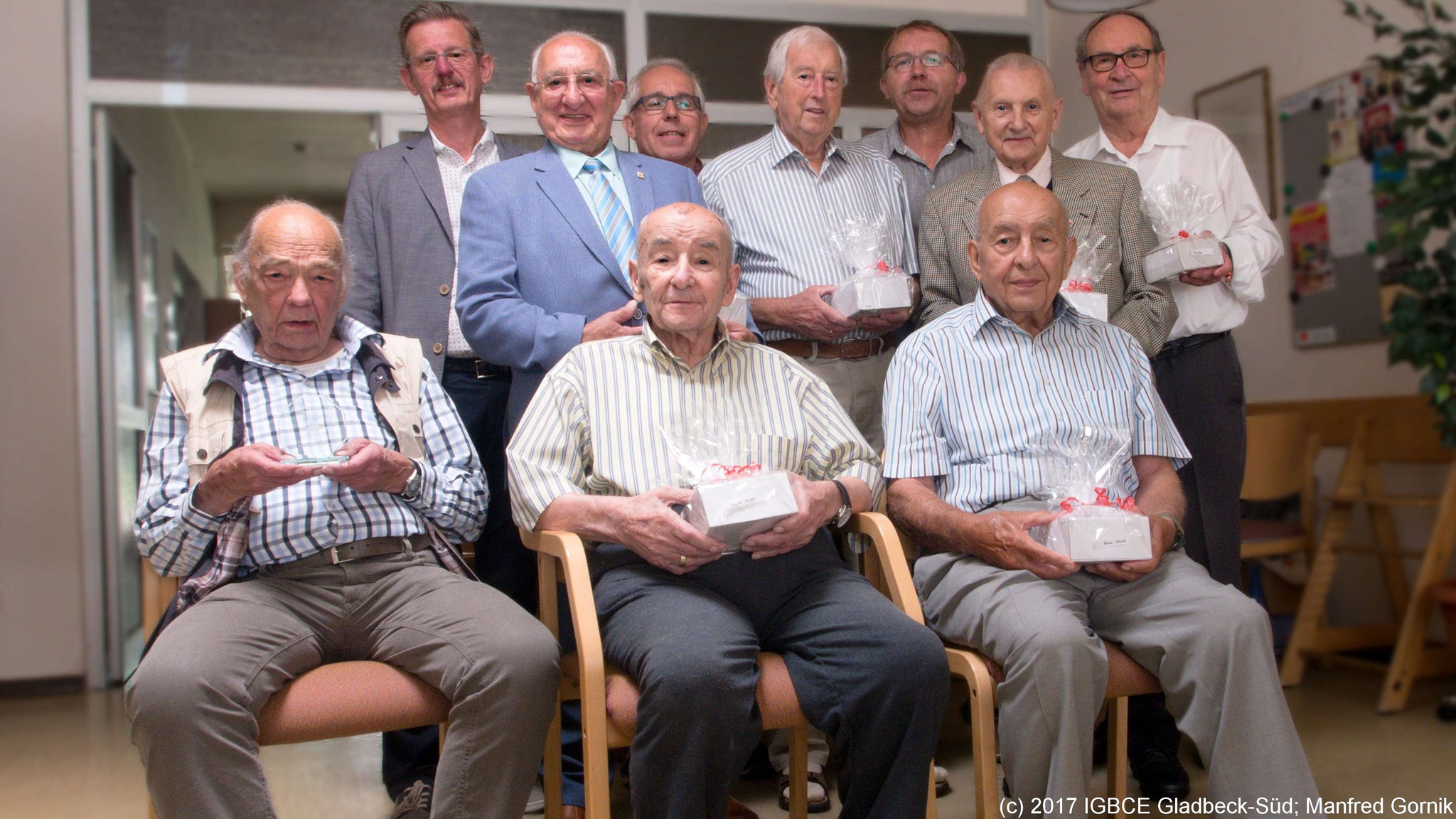Von links Oben : György Angel (Ehrenvorsitzender), Karl-Heinz Acs; Wolfgang Sobottka, Günter Schimanski, Joachim Praetsch, Alfred Golembeck, Kurt Rinus, Unten Links: Franz Pastewski, Leopold Skrabar; Werner Skrabar