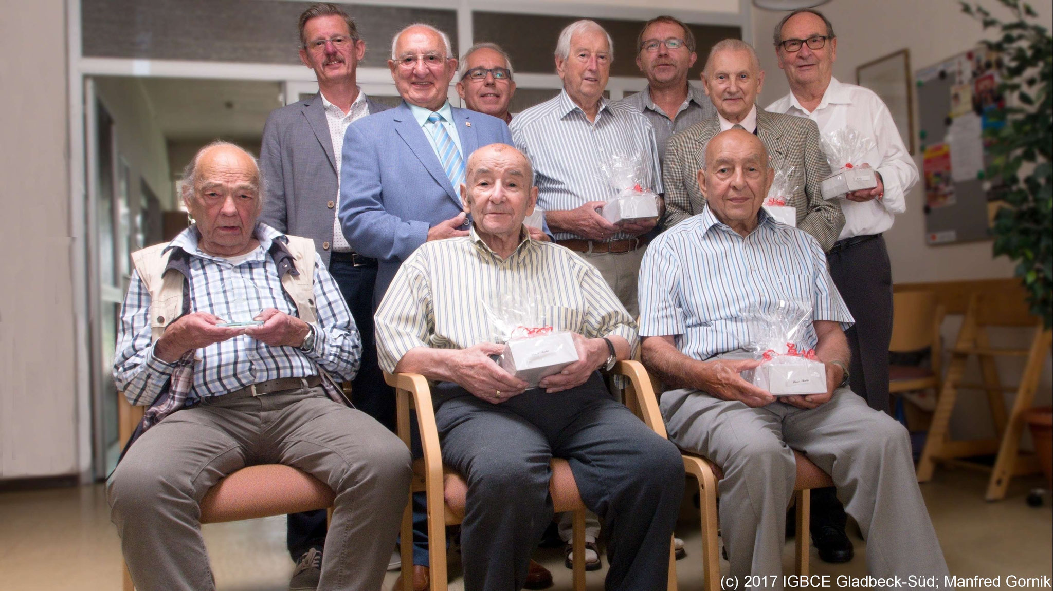 Von links Oben : György Angel (Ehrenvorsitzender), Karl-Heinz Acs; Wolfgang Sobottka, Günter Schimanski, Joachim Praetsch, Alfred Golembeck, Kurt Rinus, Unten Links: Franz Pastewski, Leopold Skrabar; Werner Skrabar