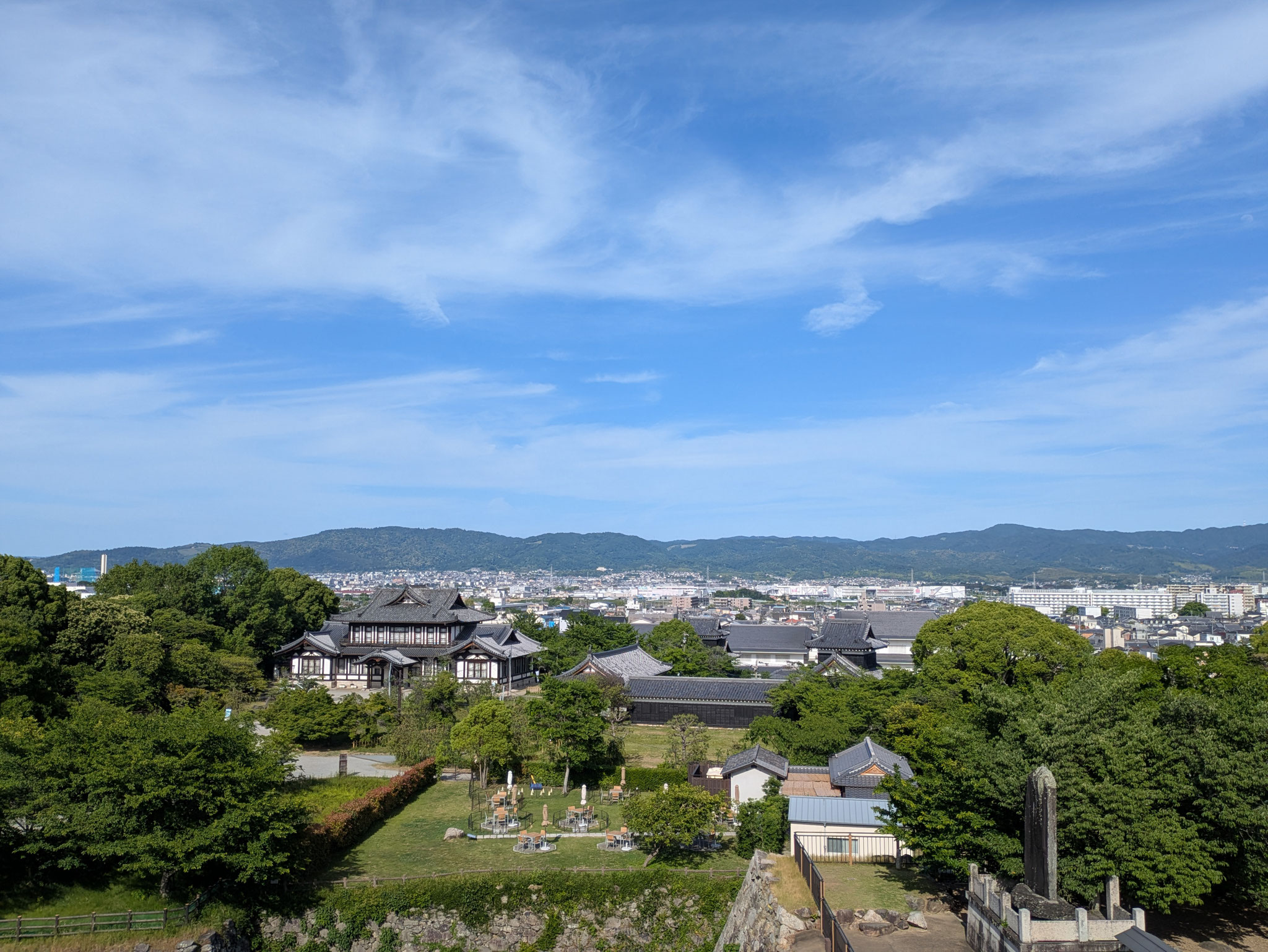 天守台展望施設からの眺望