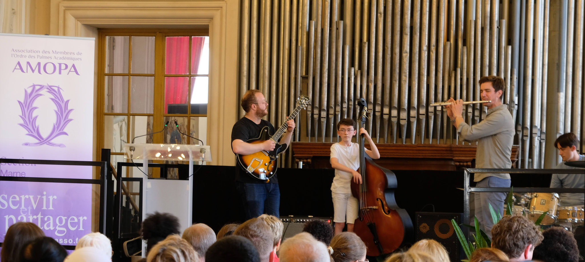 Intermède jazz par les élèves du Conservatoire