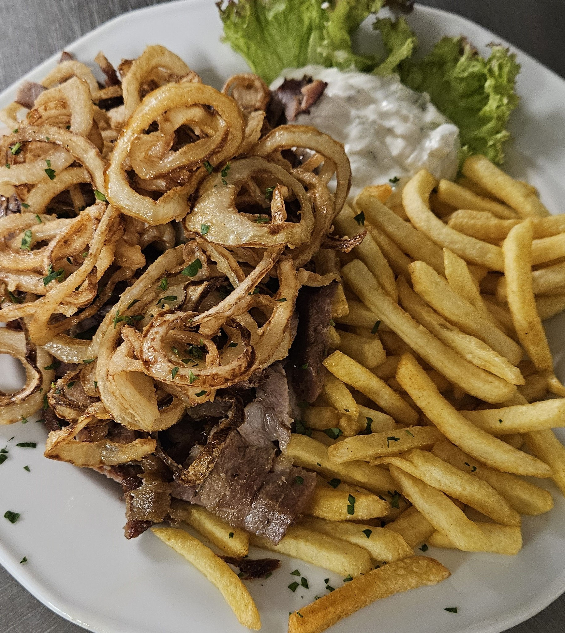 Gyros Original mit gebr. Zwiebeln 