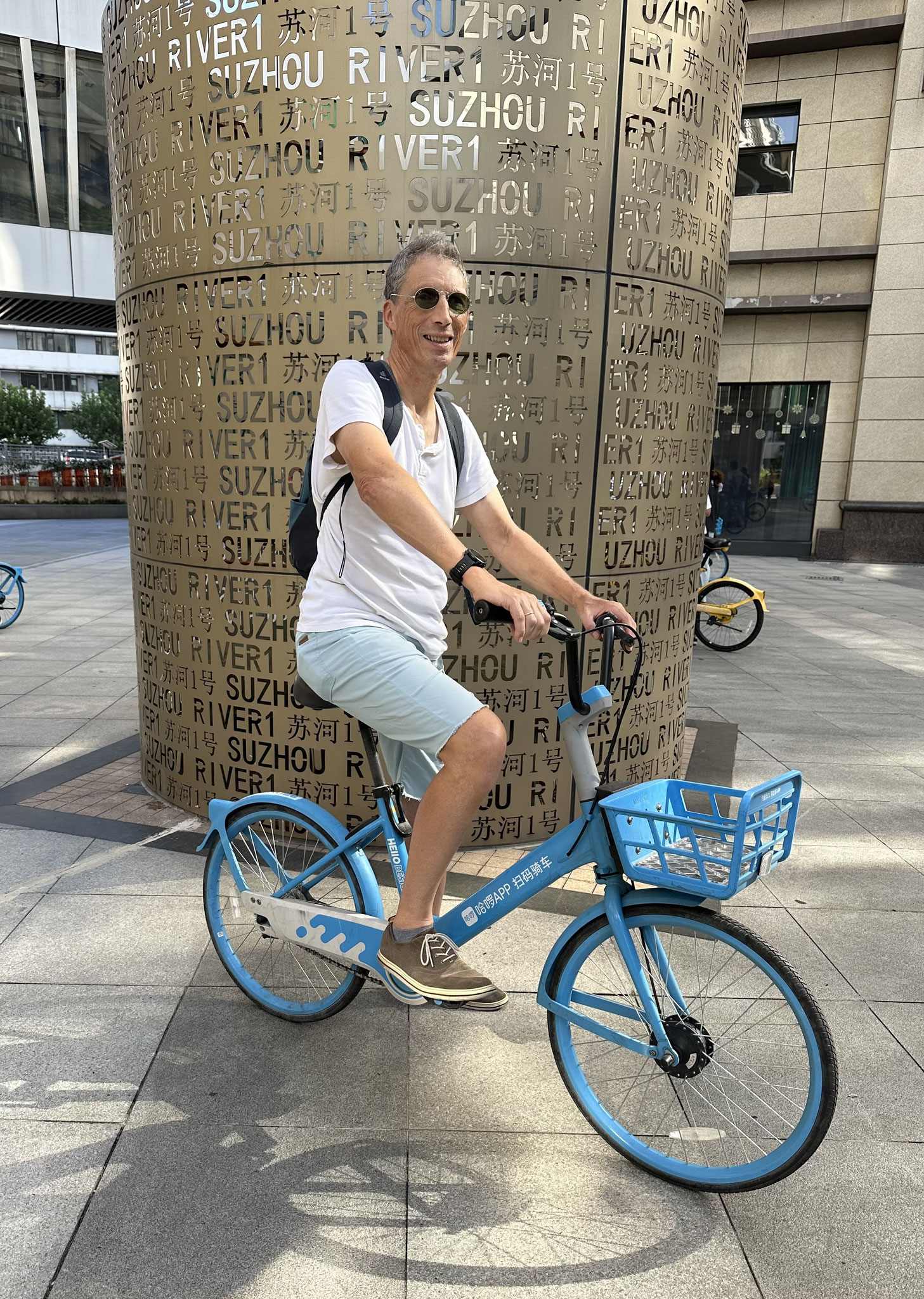 Oktober 2025 - Udo beim Radfahren in Shanghai