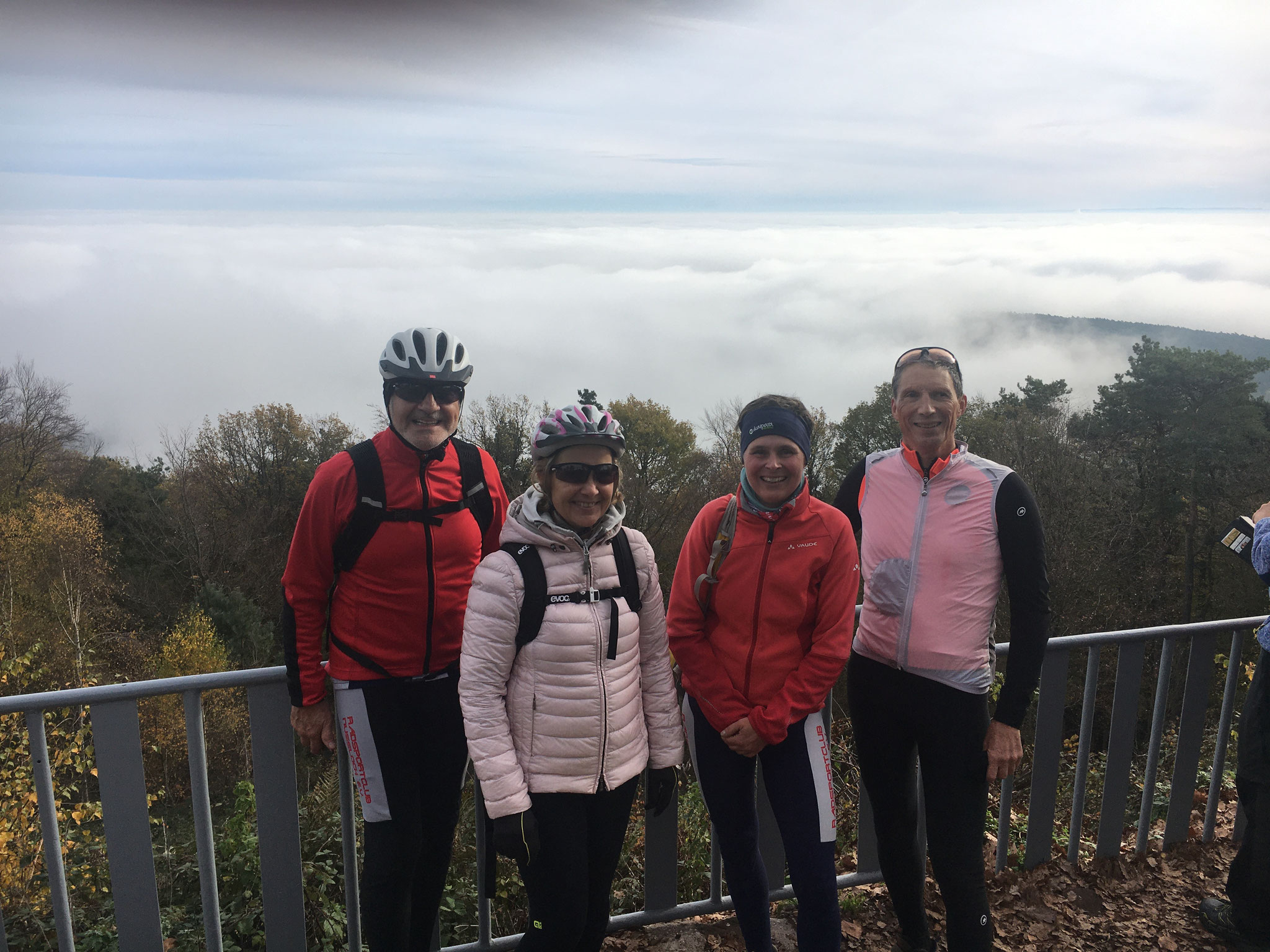 November 2022 - MTB-Tour in der Pfalz - über den Wolken